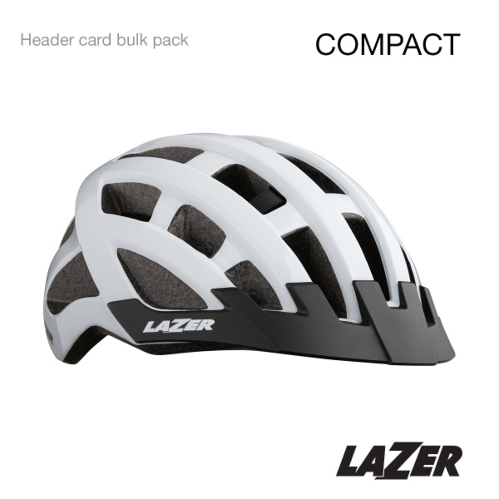 Lazer Lazer Compact Helmet - Header Card 10Pcs - Unisize 54-61cm - White