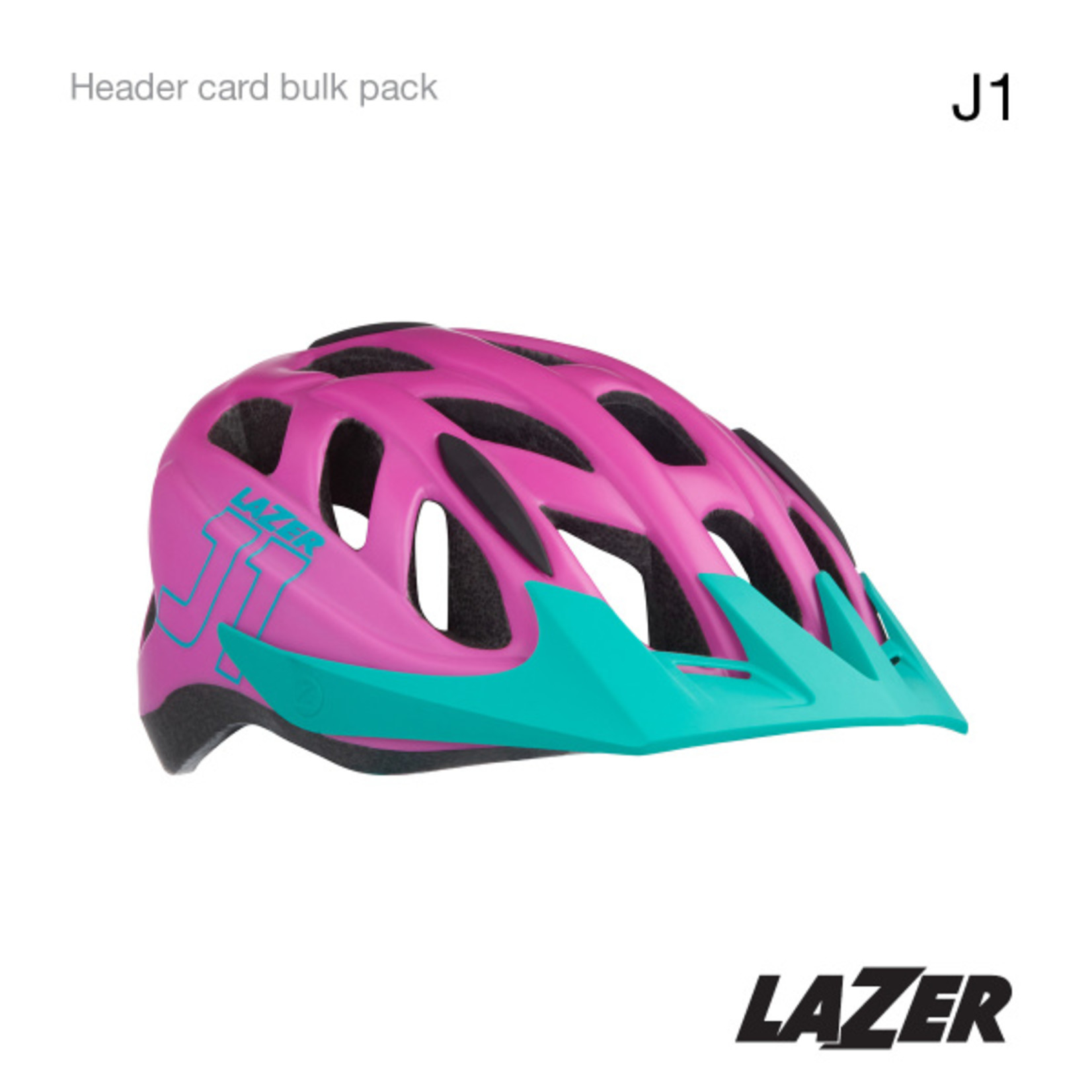 Lazer Lazer J1 Bike Helmet - Header Card 10Pcs - Youth Unisize 52-56cm - Purple