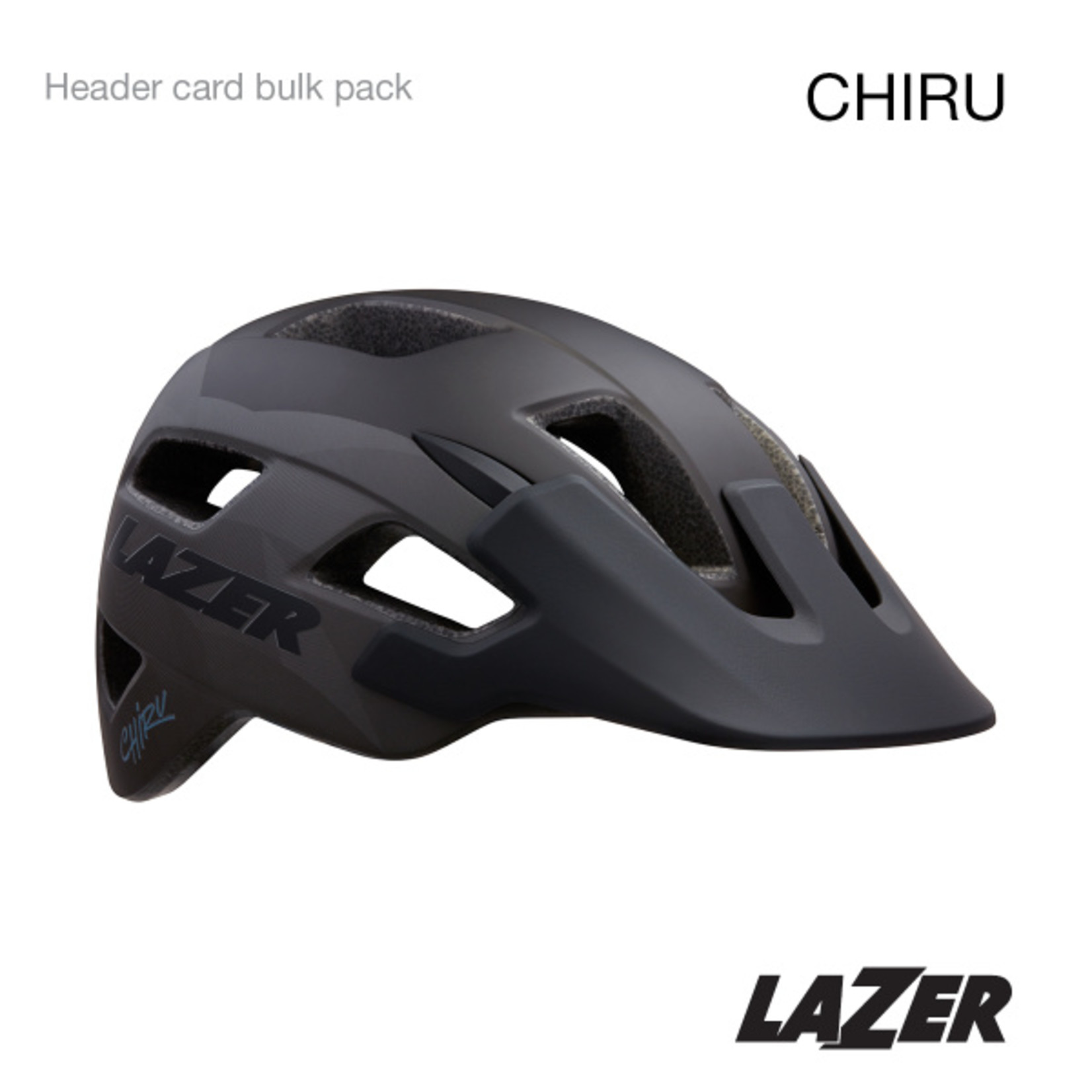 Lazer Lazer Chiru Helmet - Header Card 10Pcs - Large 58-61cm - Black