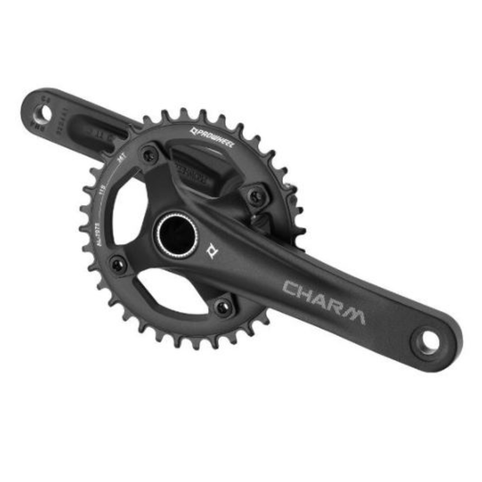 Prowheel Prowheel MTB Crankset - 175mm Length - Non Boost - 32T Narrow Wide 11S - Black