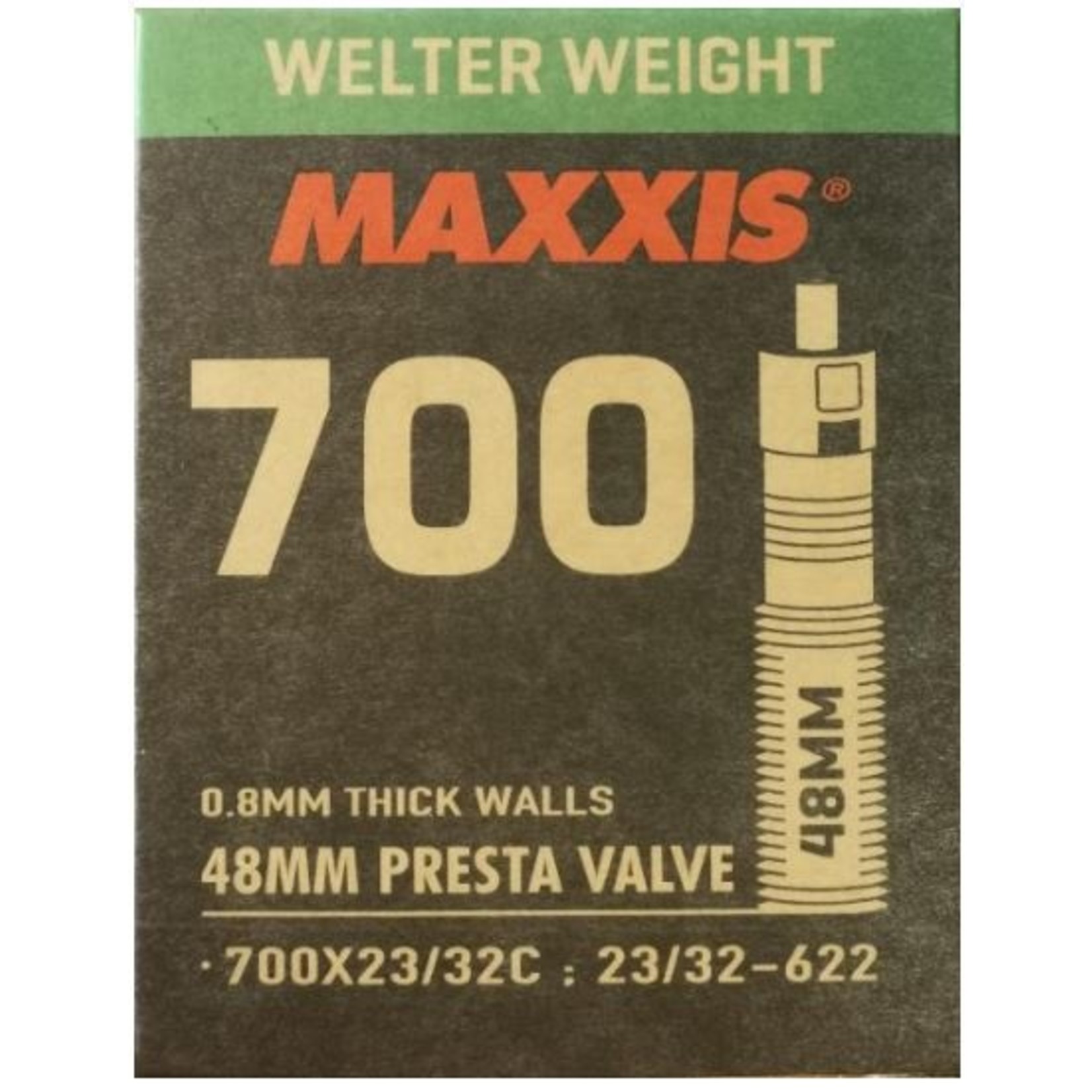 Maxxis Maxxis Welterweight Bike Tube - 700 X 23/32 Presta valves 48 RVC - Pair