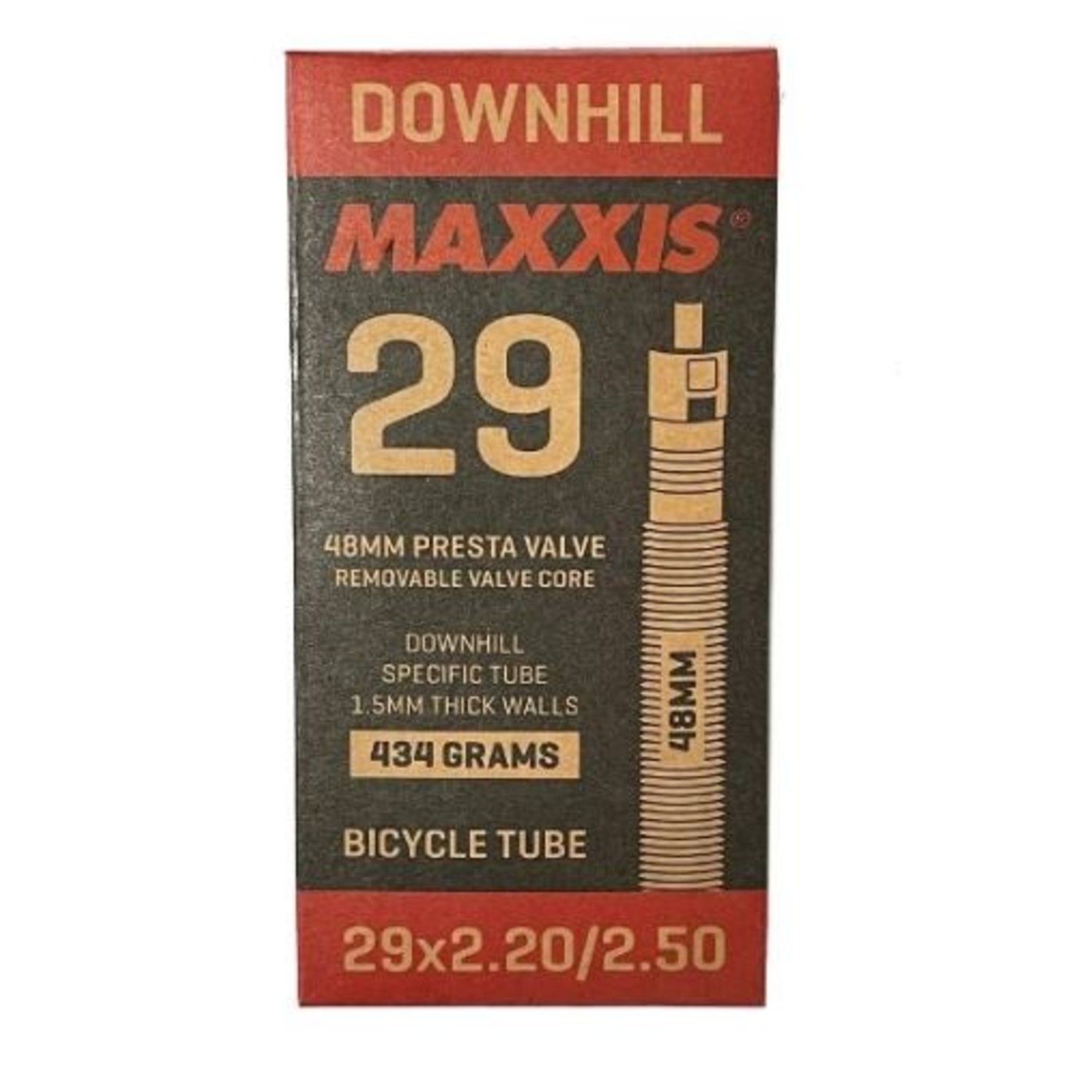 Maxxis Maxxis Downhill  Bike Tube - 29 X 2.5/2.70 Presta valves 48 - Pair