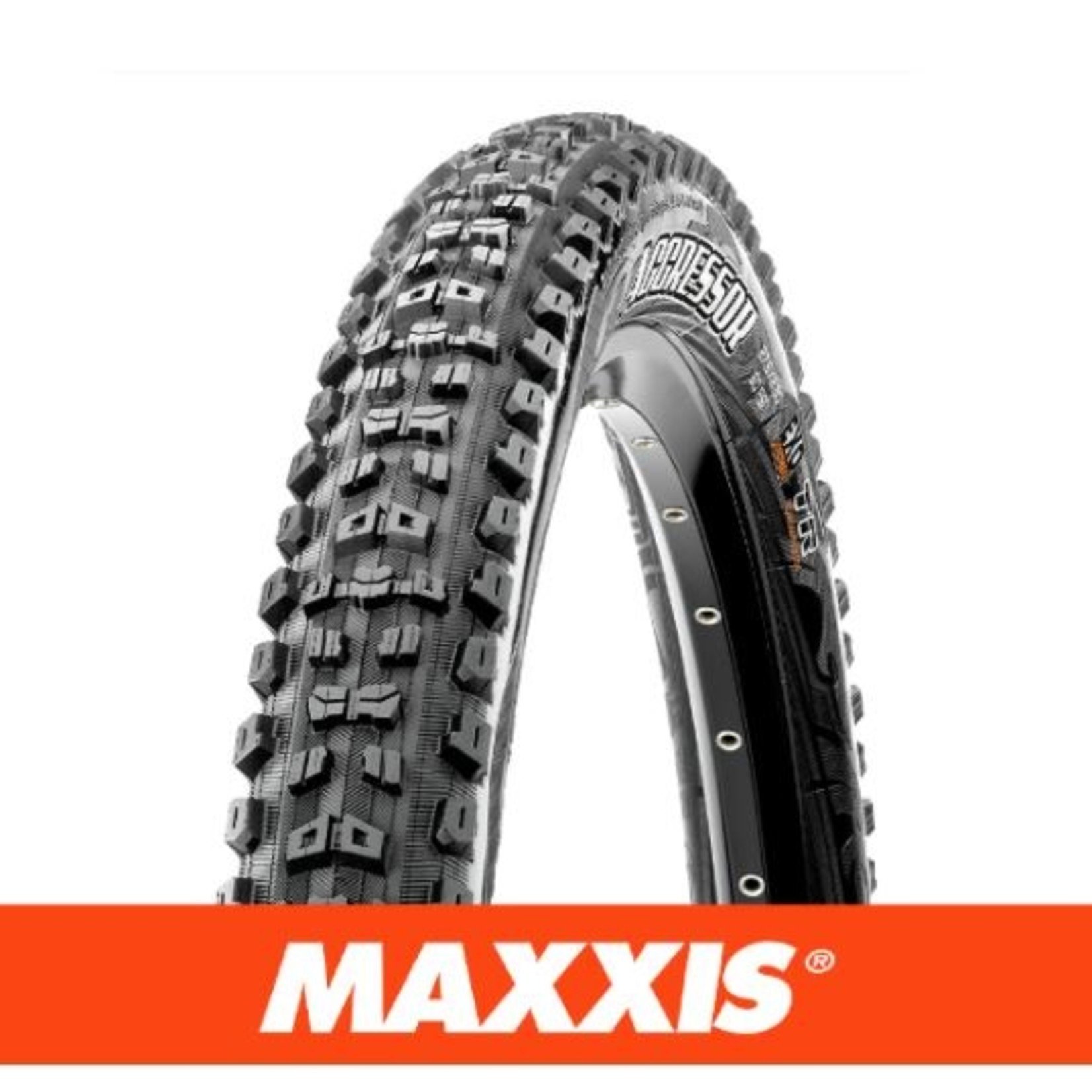 Maxxis Maxxis Aggressor Bike Tyre - 27.5 X 2.50 - Folding TR DD 120X2 TPI Black - Pair