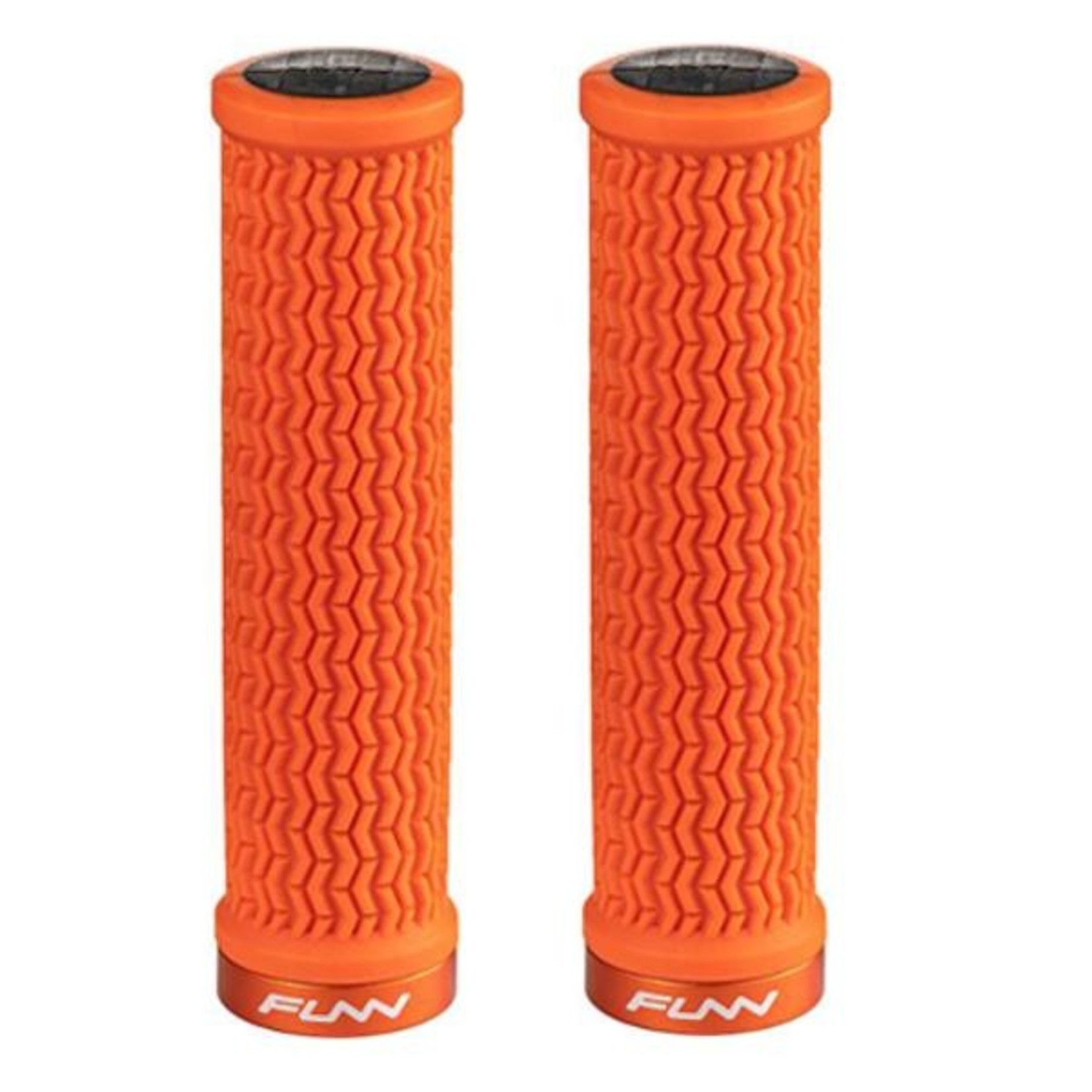 FUNN Funn Bicycle Handlebar Grips - Holeshot - One Sided Lock - 30.5mm - Orange