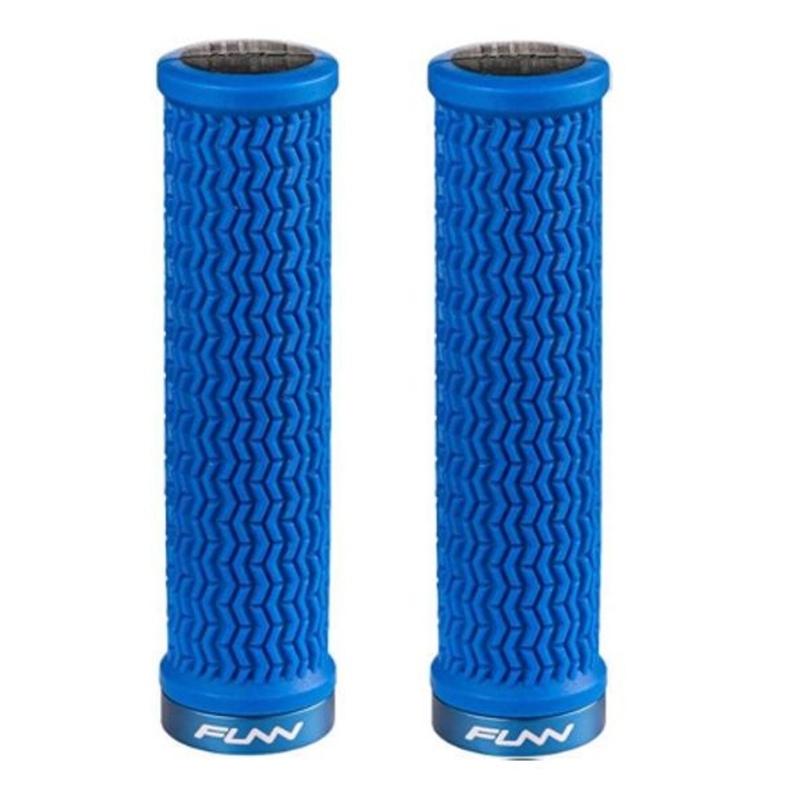 FUNN Funn Bicycle Handlebar Grips - Holeshot - One Sided Lock - 30.5mm - Blue