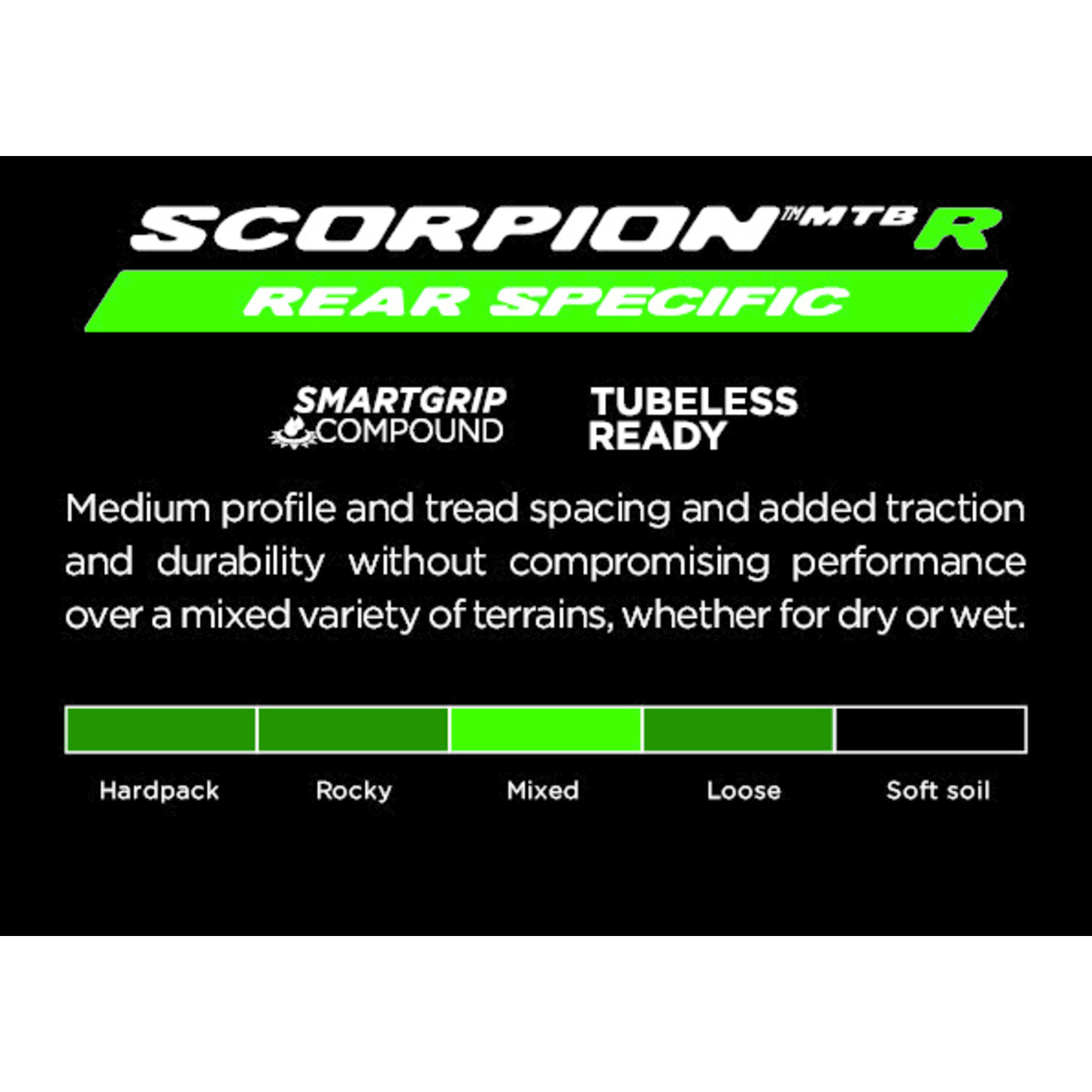 Pirelli Pirelli Scorpion Trail Rear Specific - 29 X 2.4 TLR Tyre 60 Tpi