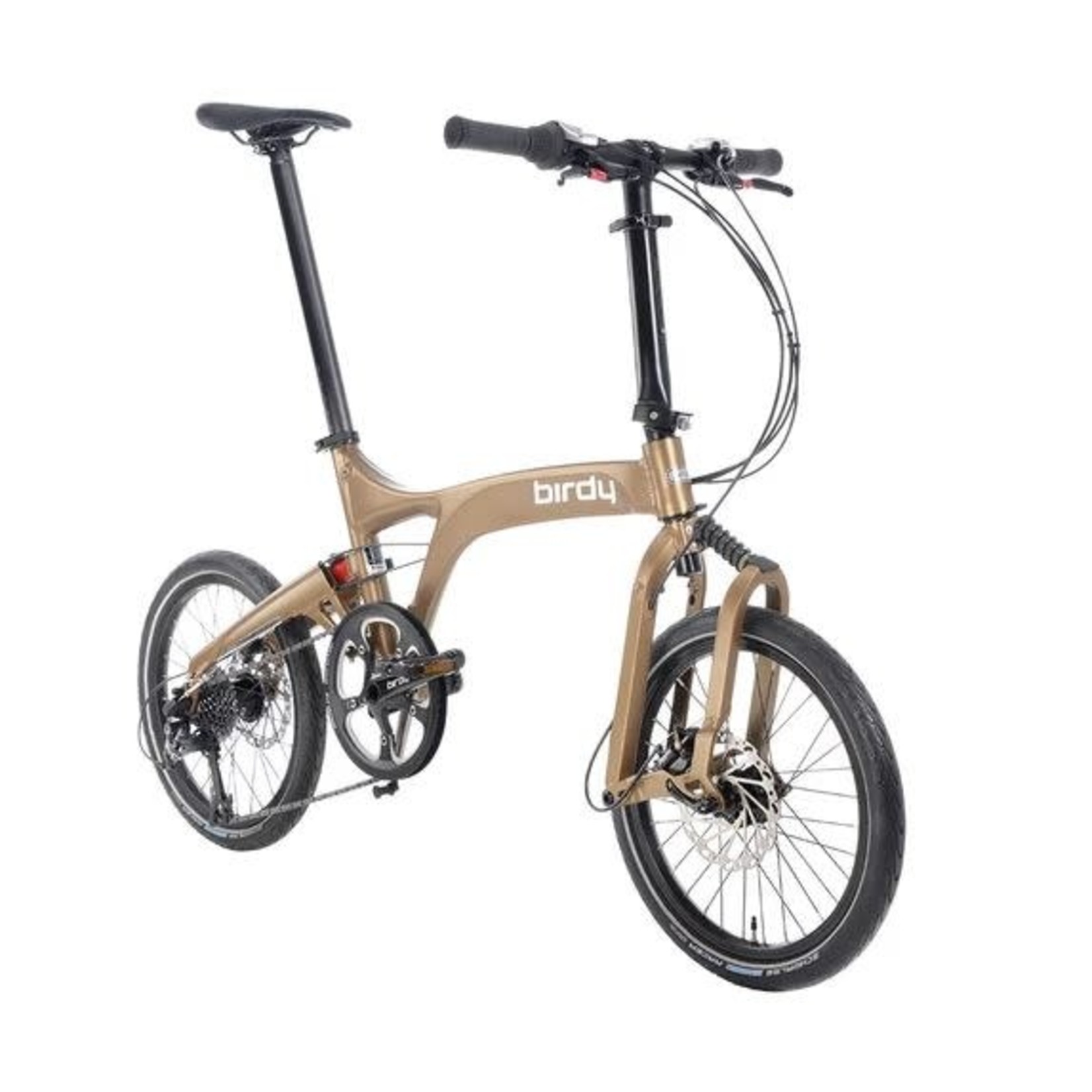 Birdy New Birdy Touring 3X8 Folding Bike - Lava Brown With sunrace