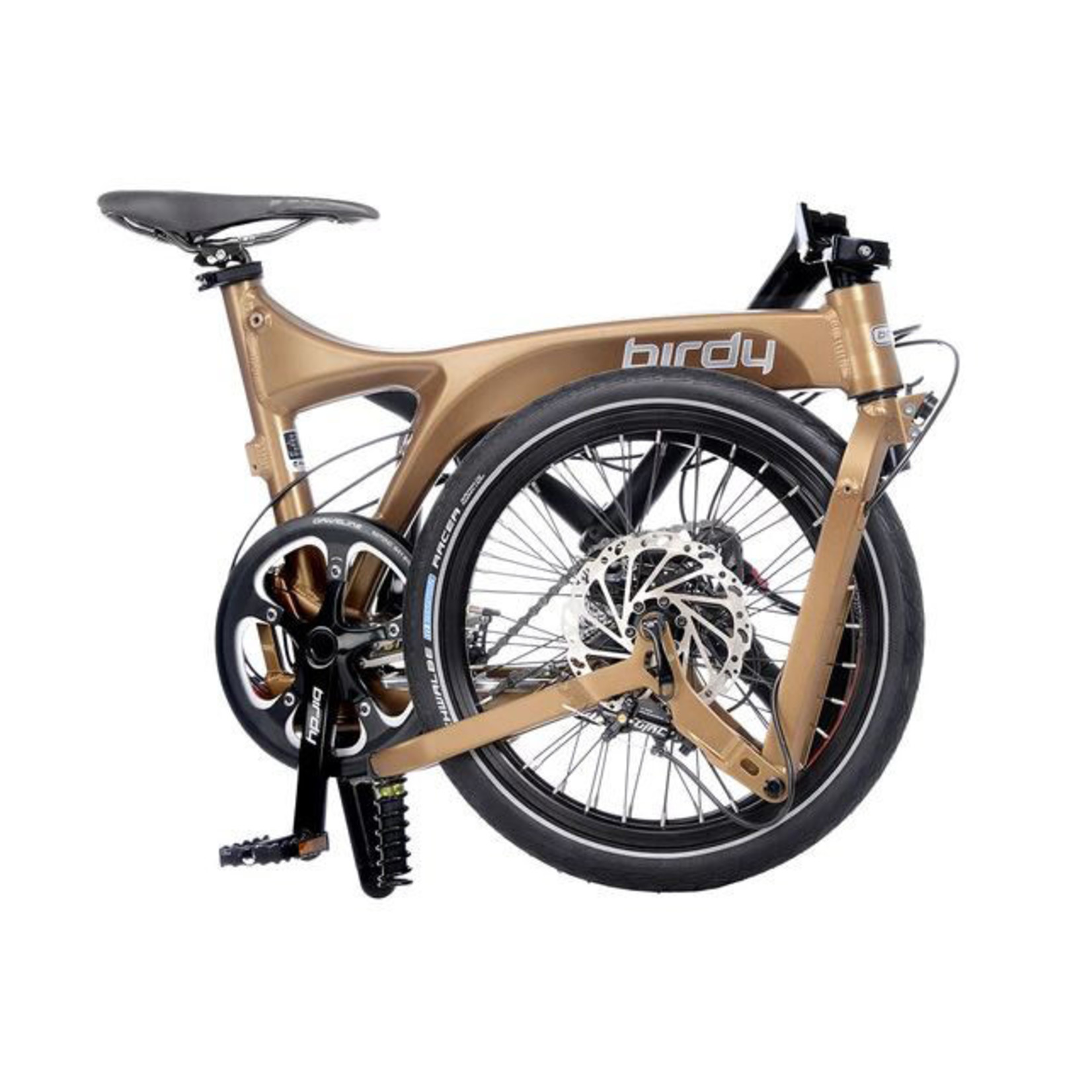 Birdy New Birdy Touring 3X8 Folding Bike - Lava Brown With sunrace