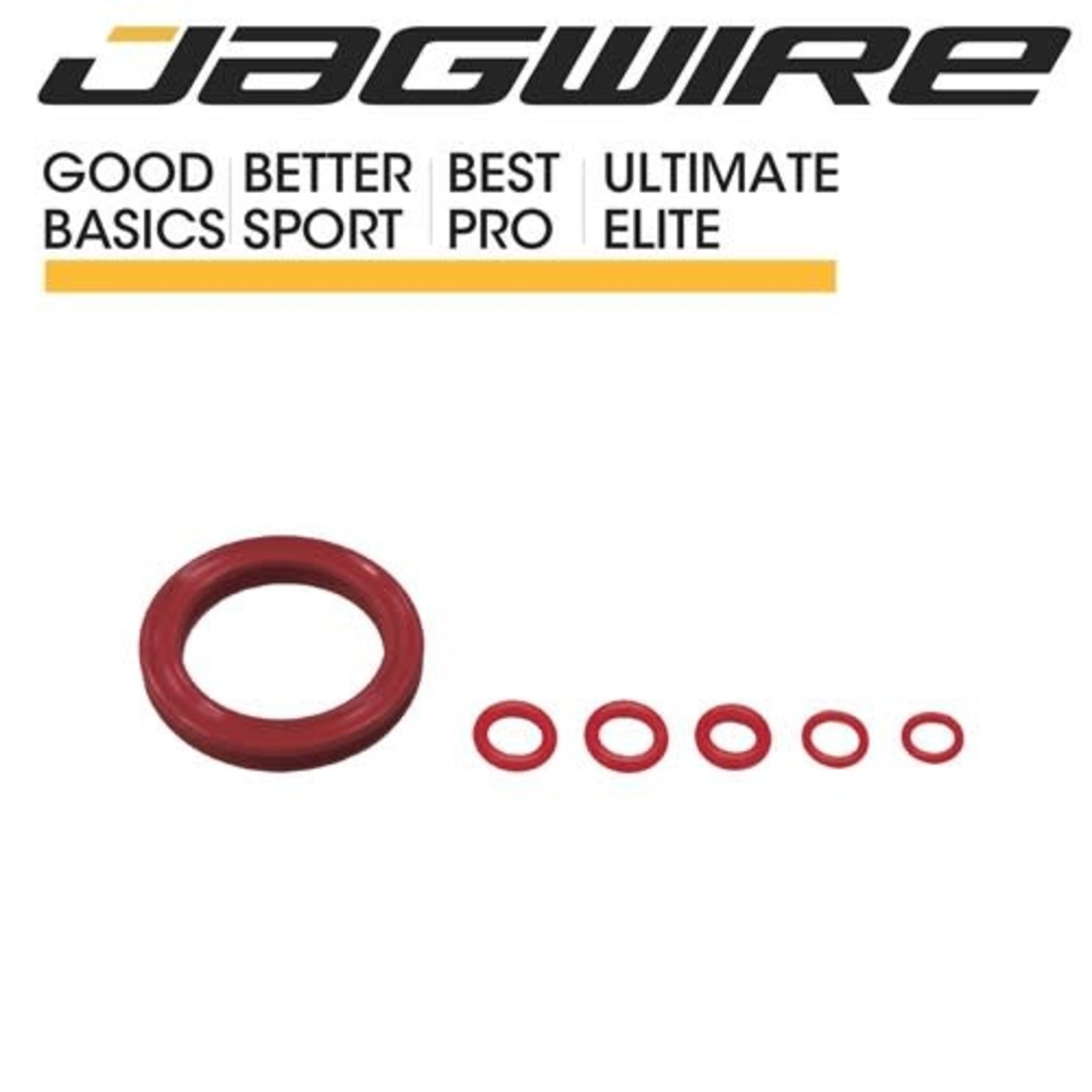 Jagwire Jagwire Elite Dot Bleed Kit Replacement O-Rings - Red