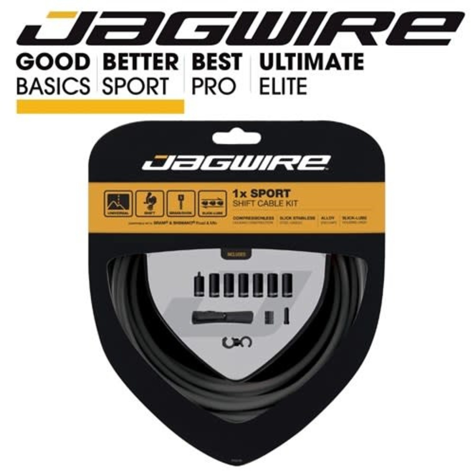 Jagwire Jagwire 1X Sport Universal Complete Shift Kit - Slick-Lube