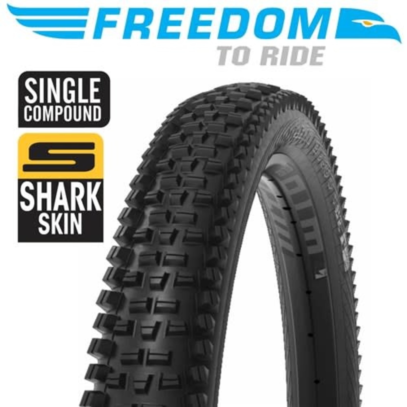 Freedom 2 X Freedom Bike Tyre - Wolf Track Shark Skin Protection - 29"X2.35" - Pair