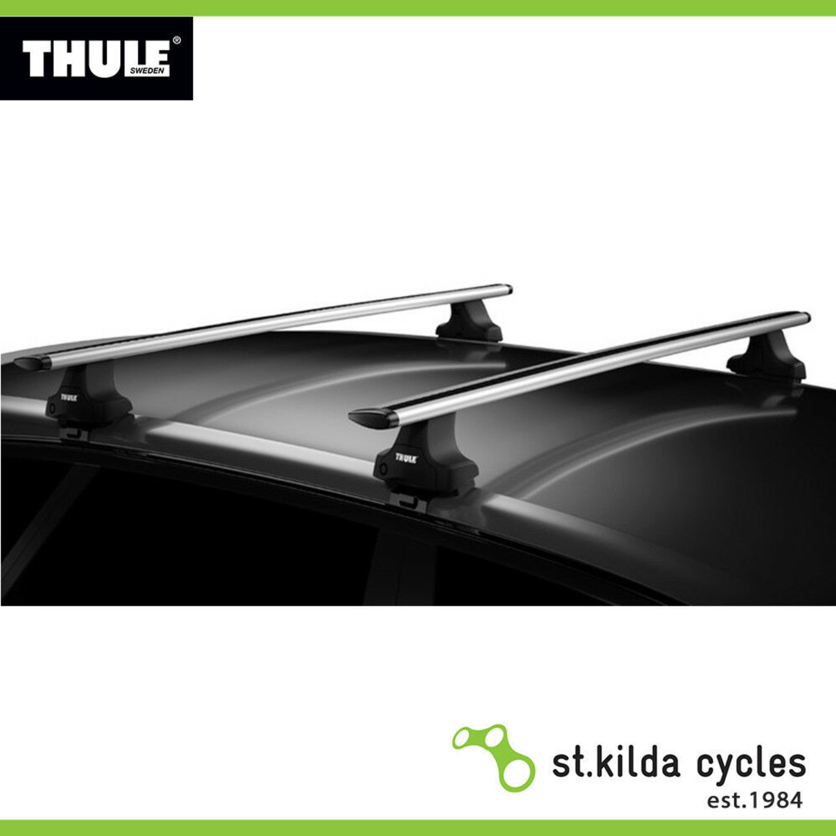 Thule Thule Roof Rack - Rapid System 754002 - Black Maximum load - 75 kg