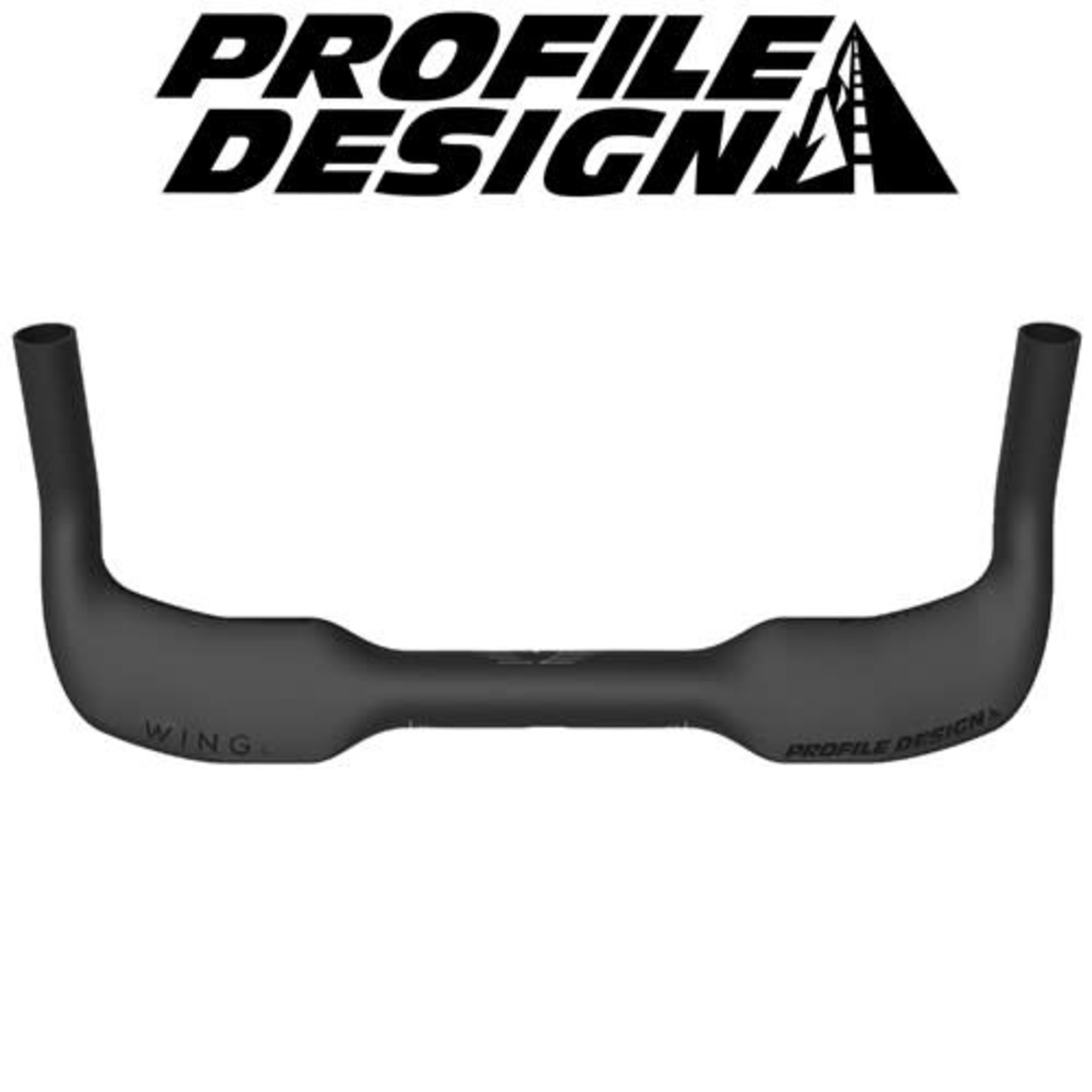 profile design Profile Design Aerobar WINGc Carbon Base Bar - 40cm - 31.8mm - Matte Black