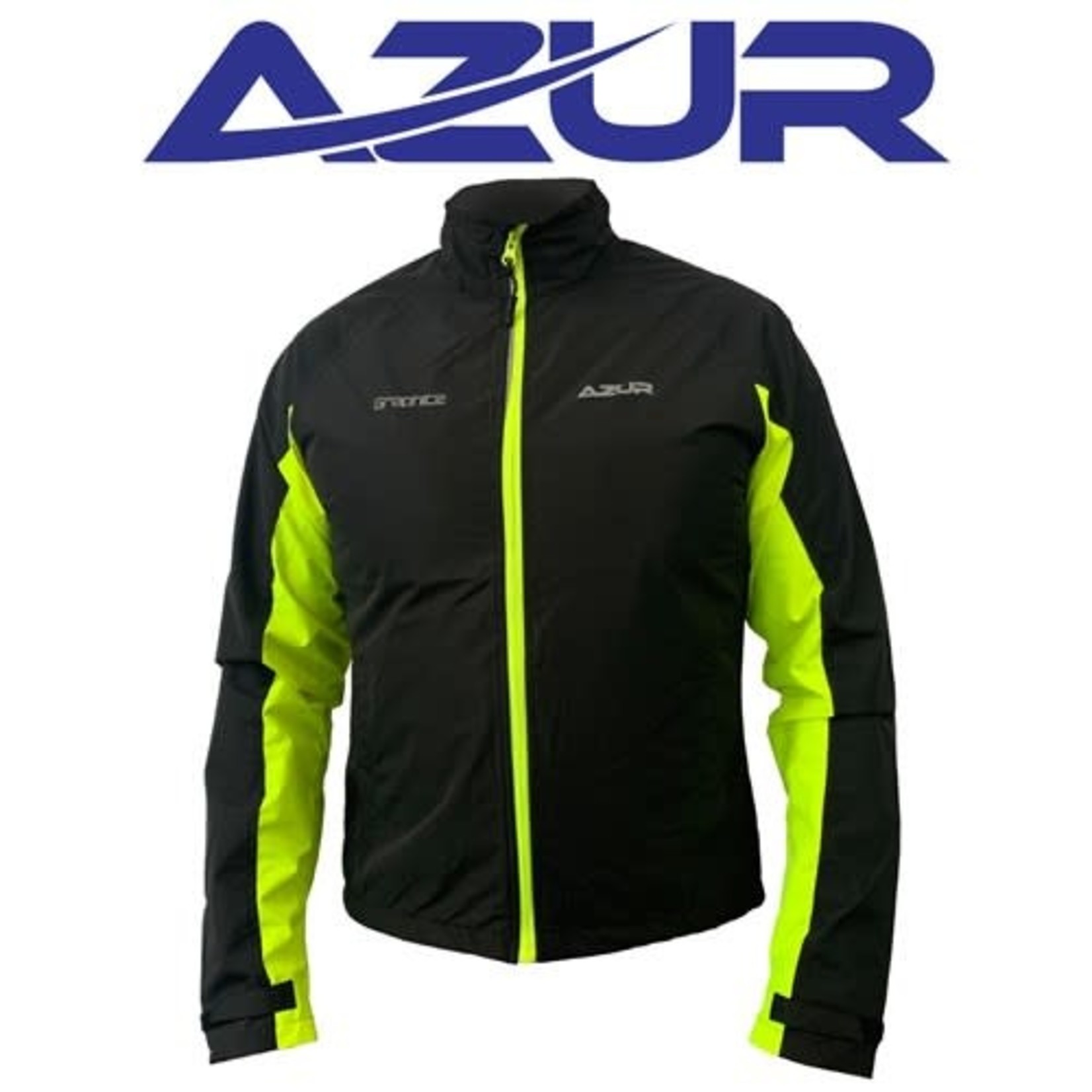 Azur Azur Bike/Cycling Graphite Jacket Polyster Water Resistant Dual Layered Fabric