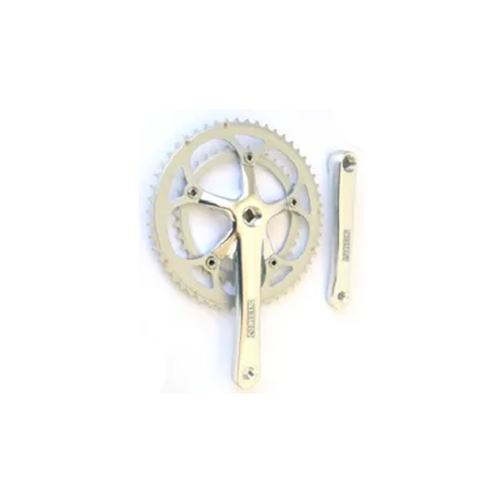 incomex BPW Bike/Cycling Chainwheel Set 170mm X 39/53T - Steel Chain Rings - Silver