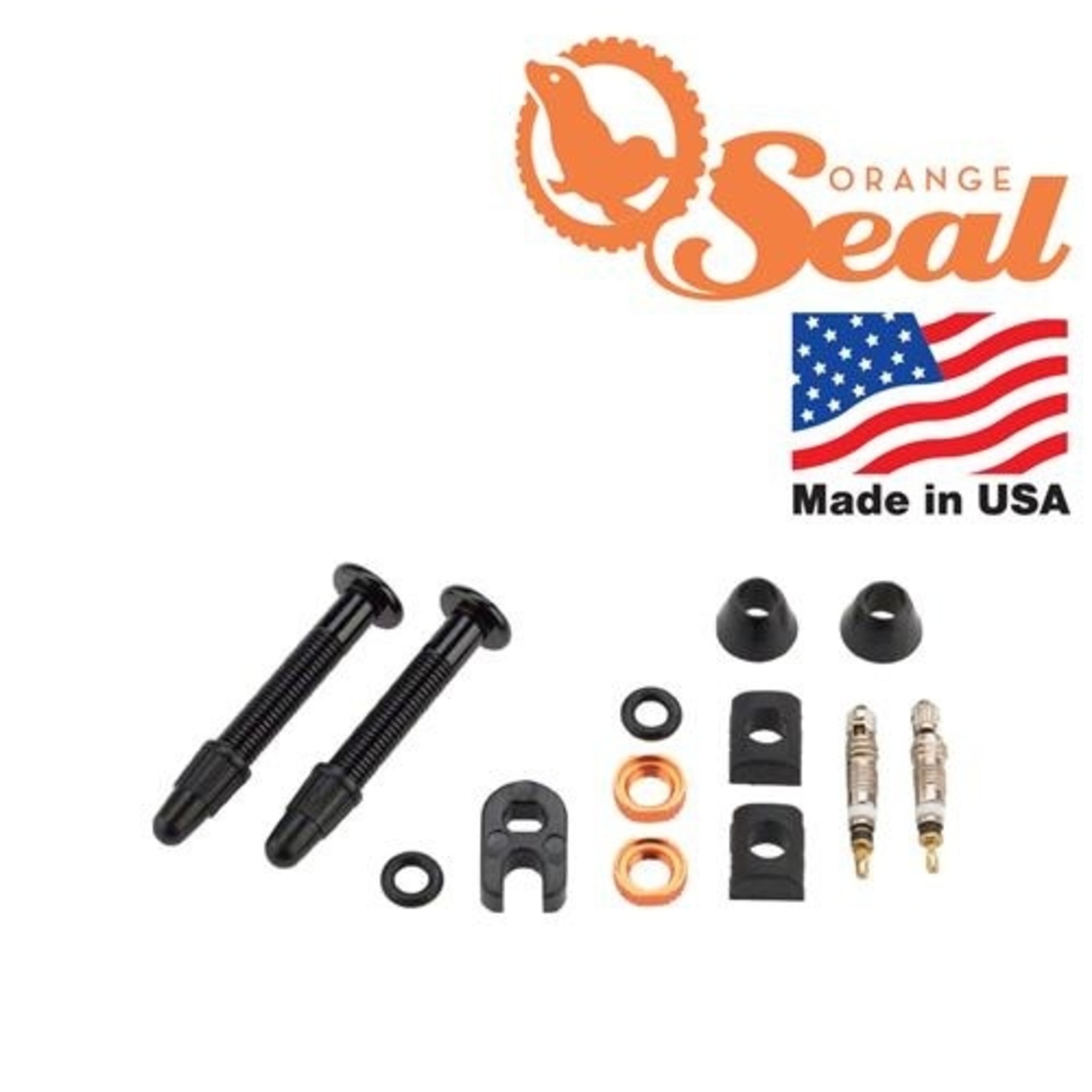 orange seal Orange Seal Aluminum Universal Fit Versa Valve Stem Kit - 48mm