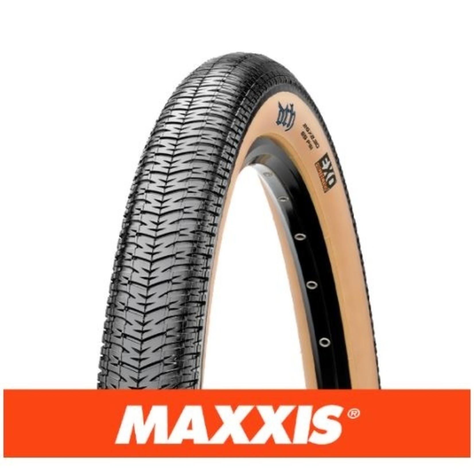 Maxxis Maxxis Drop-The-Hammer (DTH) Bike Tyre - 26 X 2.15 Folding 60TPI Tanwall - Pair