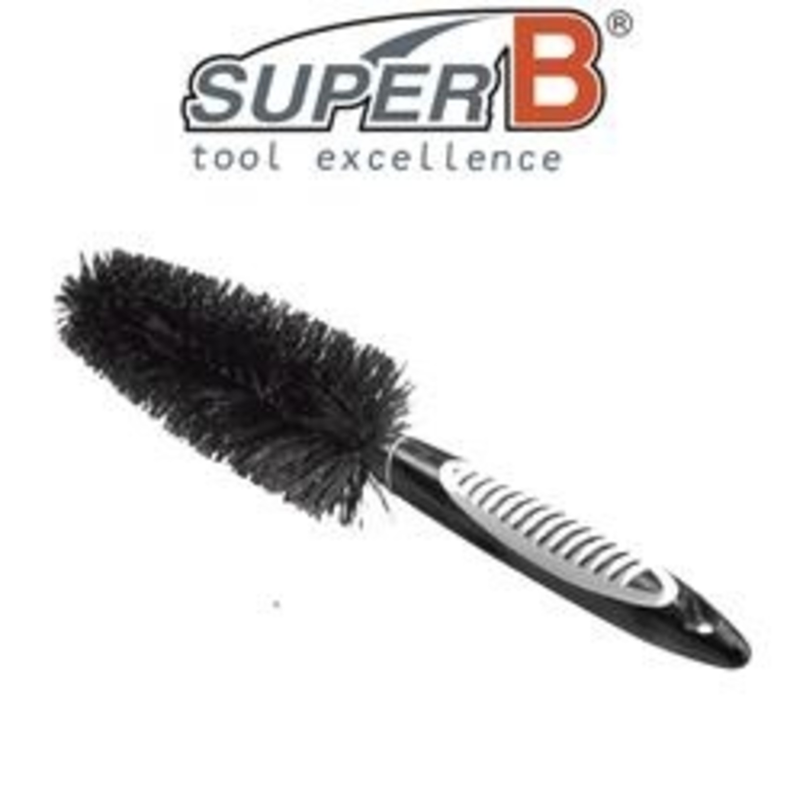 Super B SuperB Bike Cleaning Brush - Tapered Bristles Cleaning Frame And Tyres