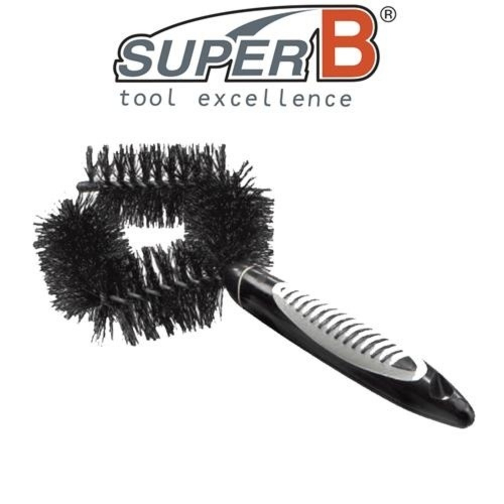 Super B SuperB Bike Cleaning Brush - O-Shaped Brush Ideal For Cleaning Tyres And Frame