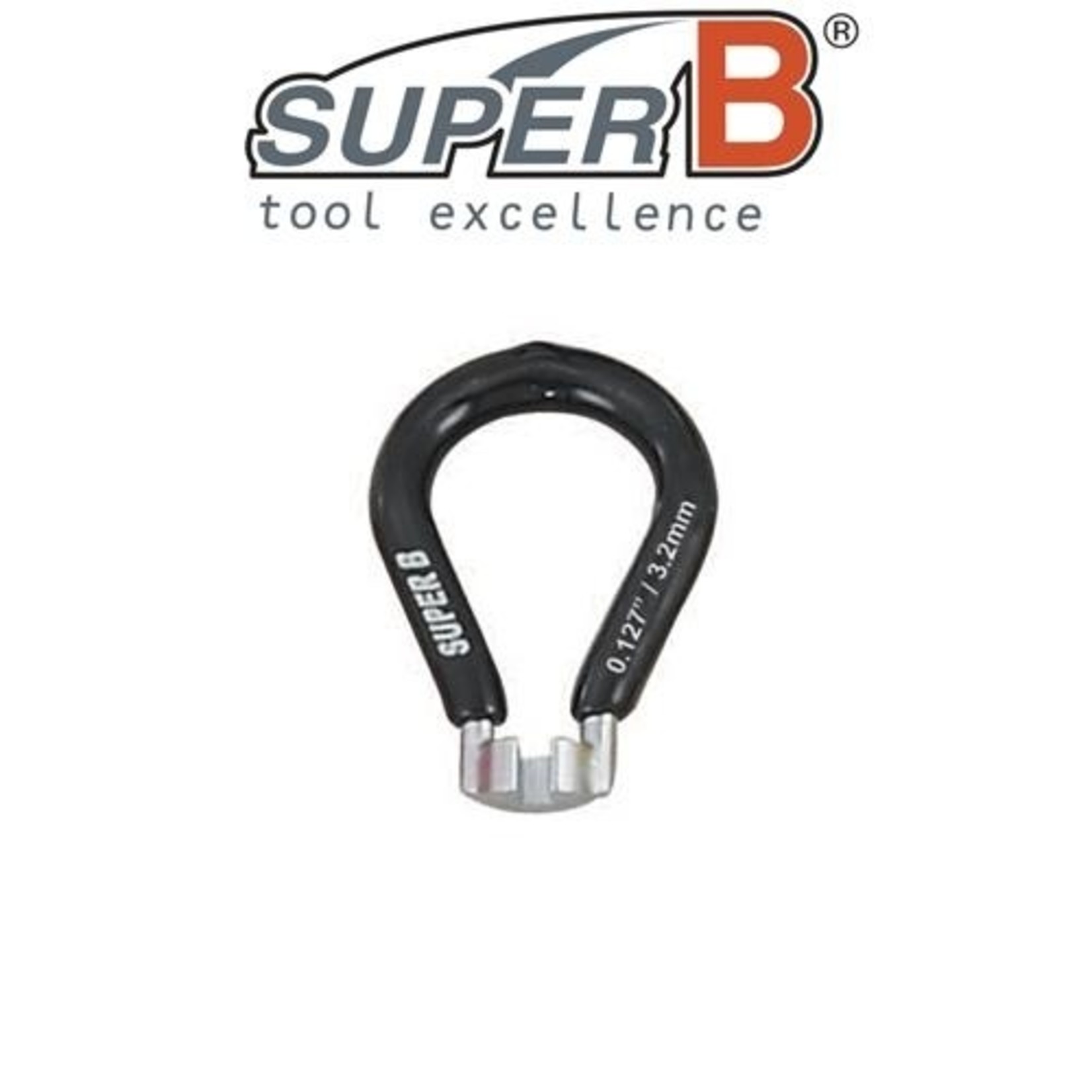 Super B SuperB Spoke Wrench - 3.2mm - Nickel Plated Hardened Steel - Bike Tool