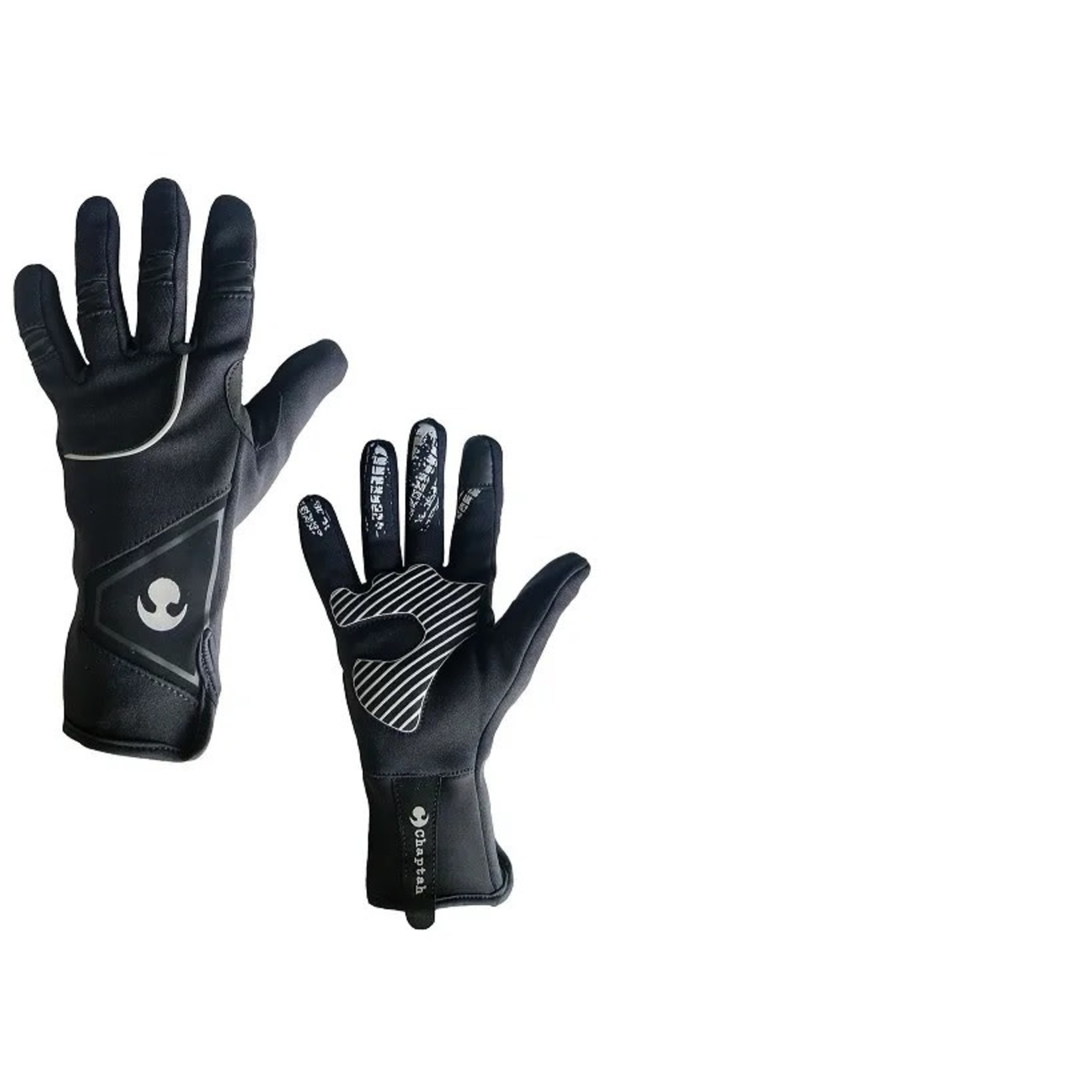 Chaptah Chaptah Frosty II Silicone Palm For Extra Comfort Cycling Glove - Black - Extra Small