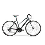 Merida Merida Speeder 10-V Women's Flat Bar Road Bike Glossy Grey (Black/Teal) - XX Small