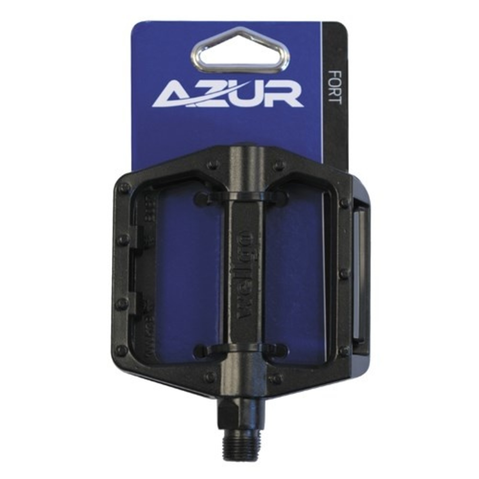 Azur Azur Bike/Cycling Pedal Platform Style - Alloy Fort 9/16" - Black