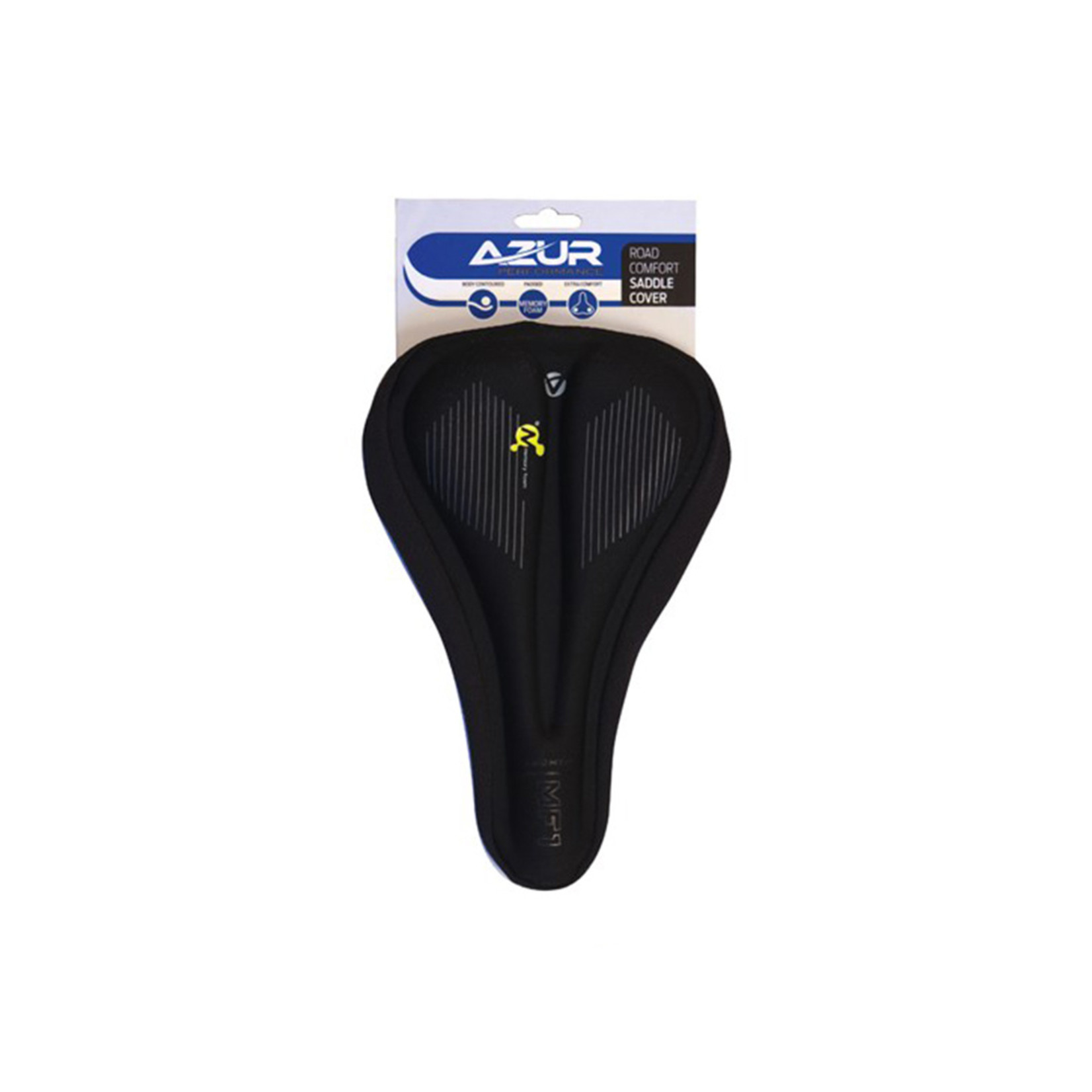 Azur Azur Bike/Cycling Saddle Cover - Road - Memory Foam Black Size: 190x270mm