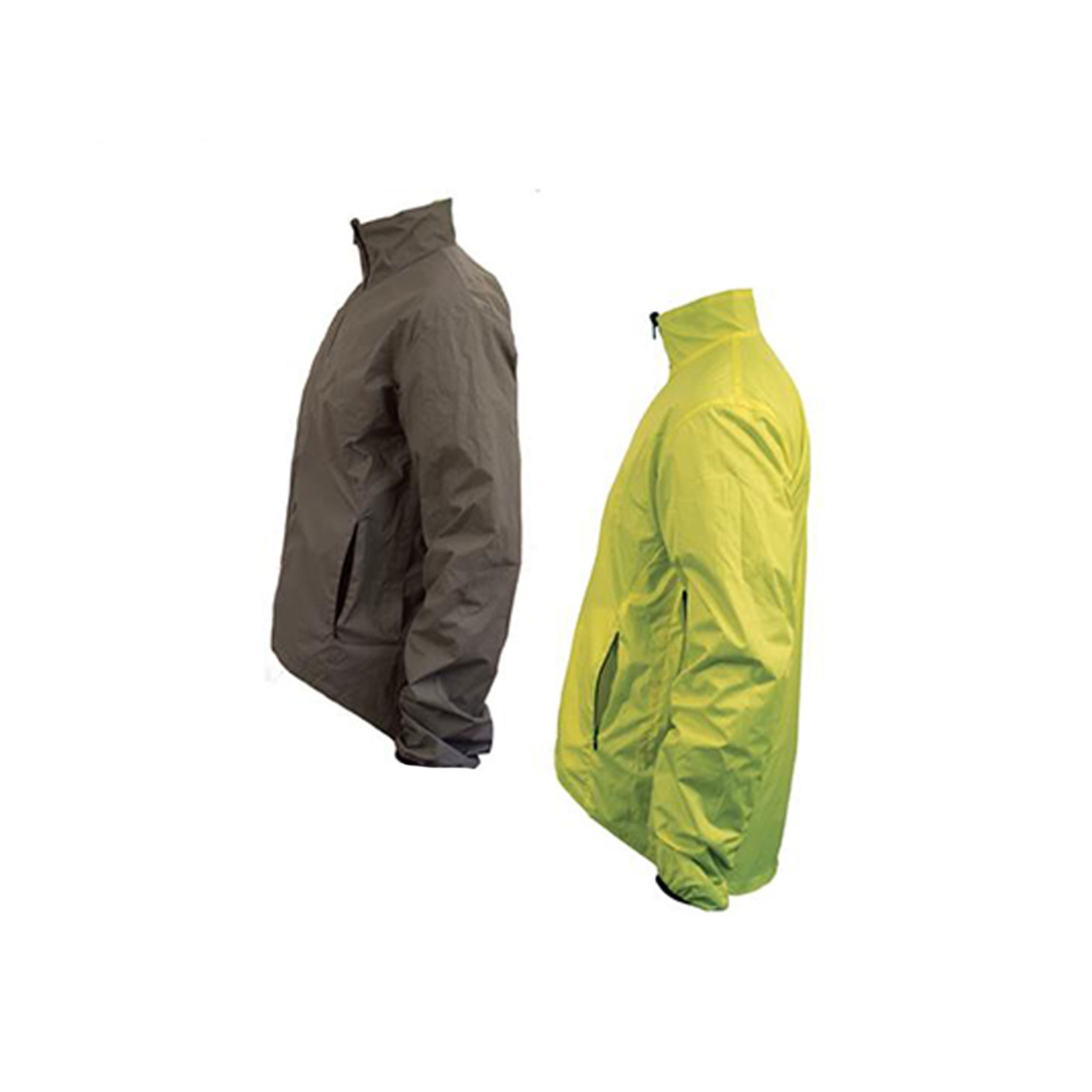 Azur Azur Transverse Bike Jacket Waterproof Breathable Fabric - Fluro Yellow - Small