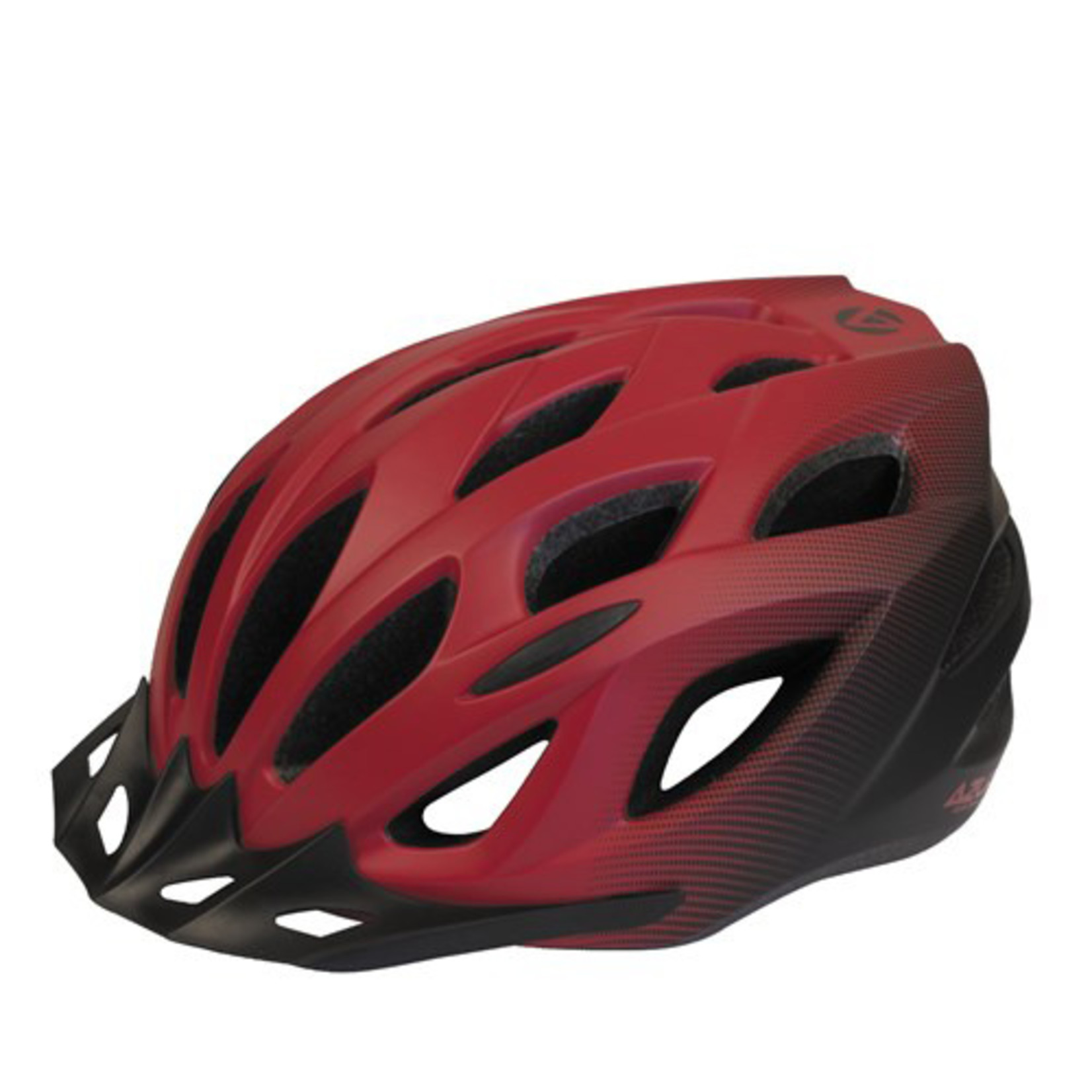 Azur Azur Bike Helmet - L61 Series - Satin Red/Black Fade Lightweight in-Mould shell