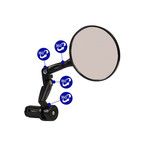 Azur Azur Bike/Cycling Mirror - Falcon - Convex Mirror - 77mm Diameter