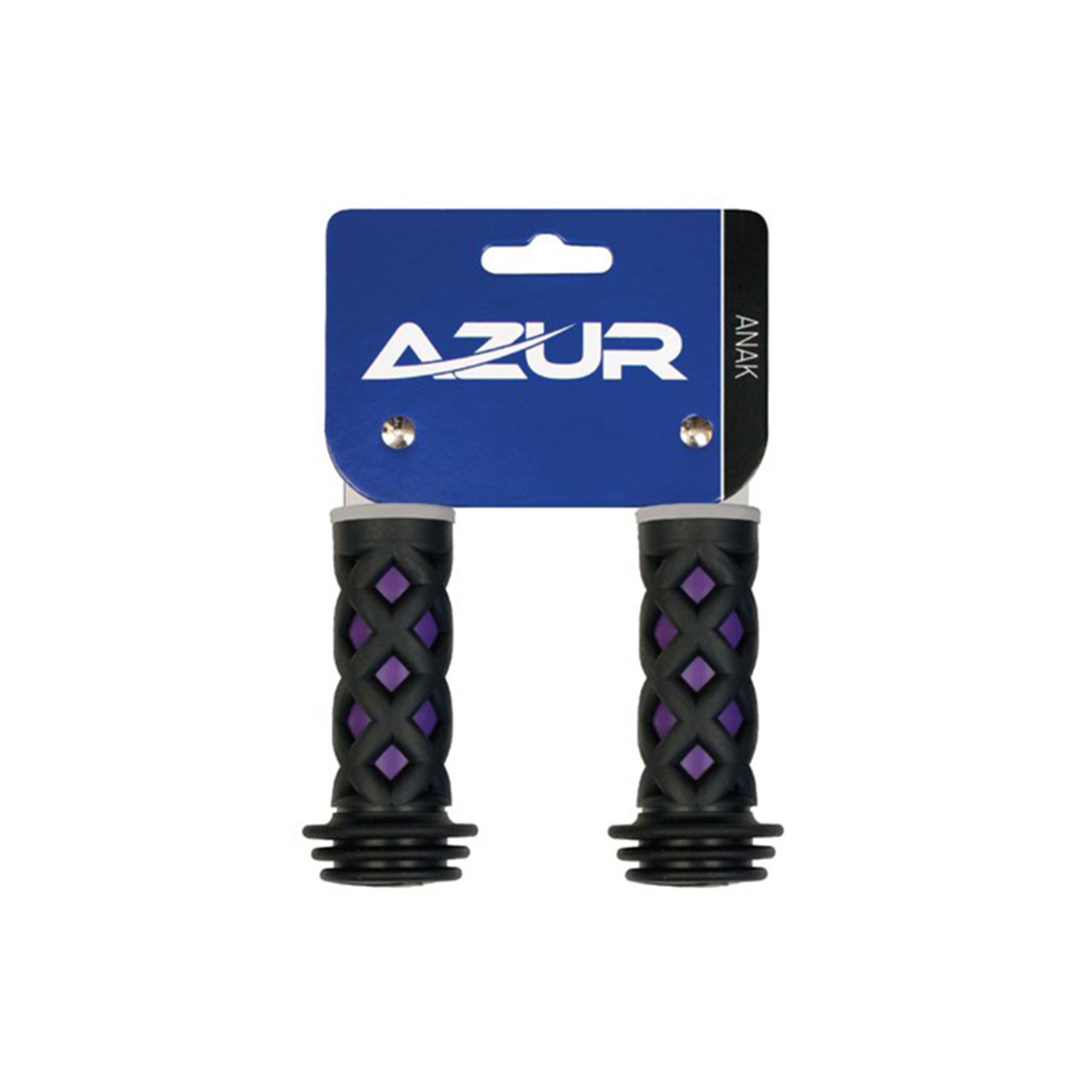 Azur Azur Bike/Cycling Handlebar Grip - Anak Grip - 85mm - Black/Purple