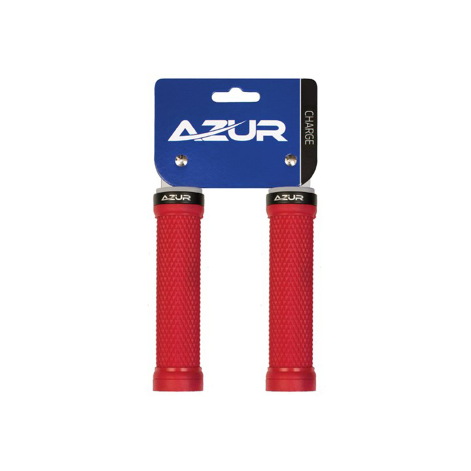 Azur Azur Bike/Cycling Handlebar Grip - Charge 130mm - Red/Black