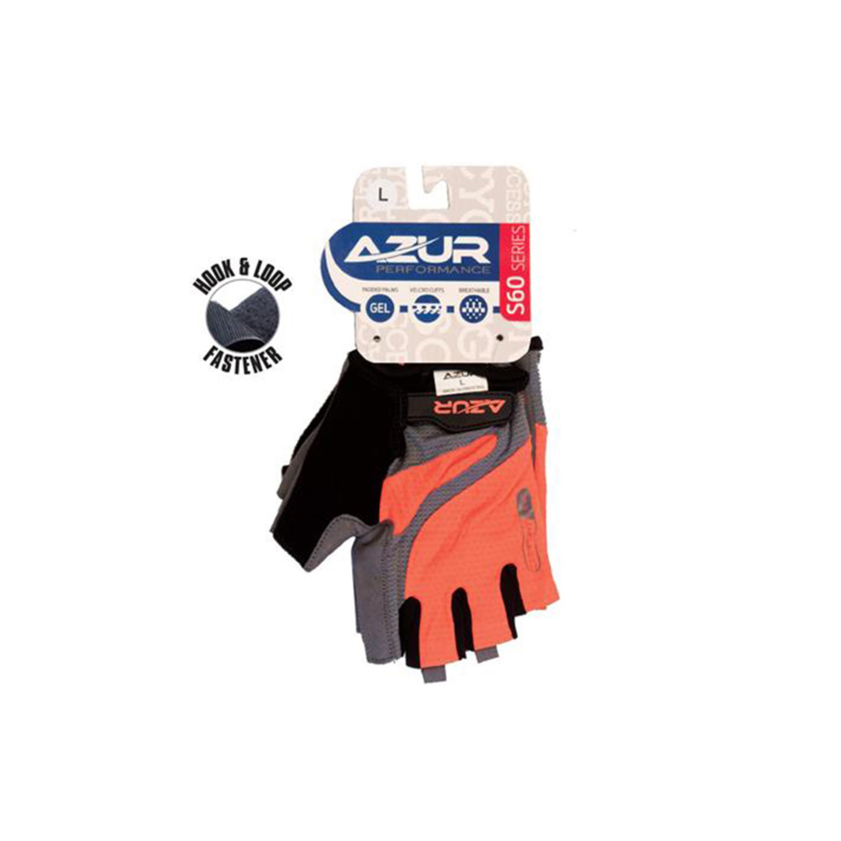 Azur Azur Bike/Cycling Glove - Synthetic Plam - S60 Series - Peach - Large