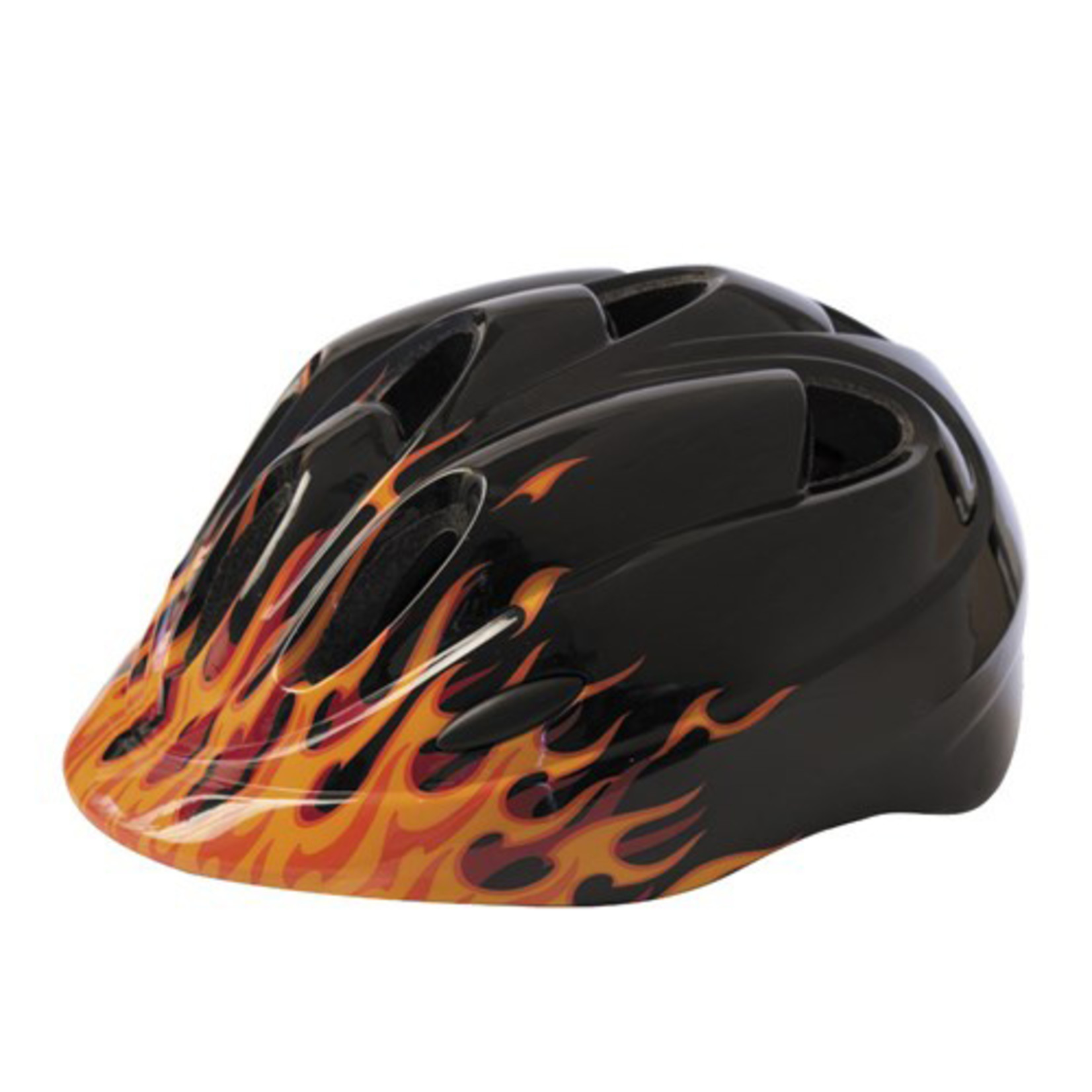 Azur Azur Bike Helmet - J36 Series Dual In-Mould Shell - Flames - 50-54cm Small