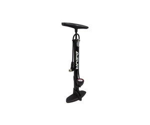 Azur Bike Floor Pump Alloy Clever Valve Pump With Gauge Black St Kilda Cycles