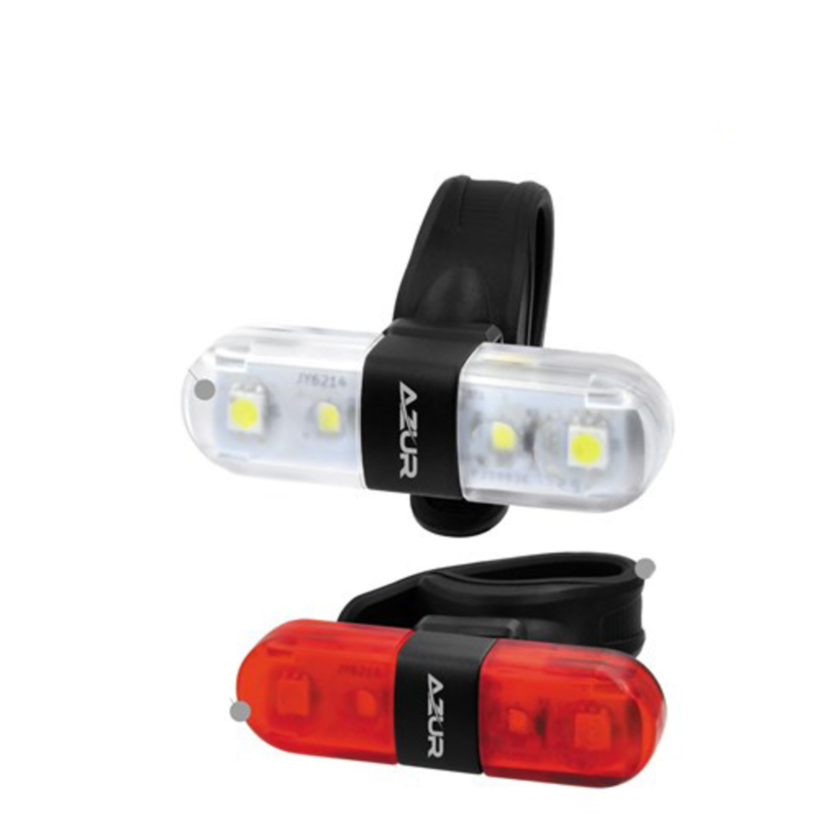 Azur Azur Bike/Cycling Light Set - USB Nano 60/30 Lumens - Front & Rear - "Special"