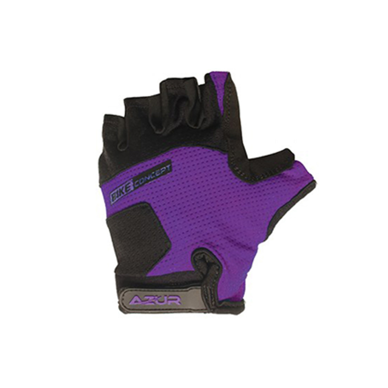 Azur Azur Bike/Cycling Gloves - K6 Series Synthetic Gel Padded Palm - Purple - Size 4