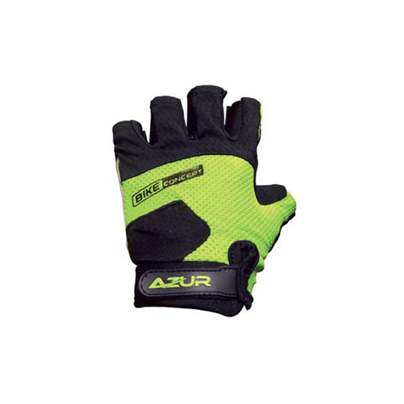 Azur Azur Bike/Bicycle Gloves - K6 Series Synthetic Gel Padded Palm - Yellow - Size 6