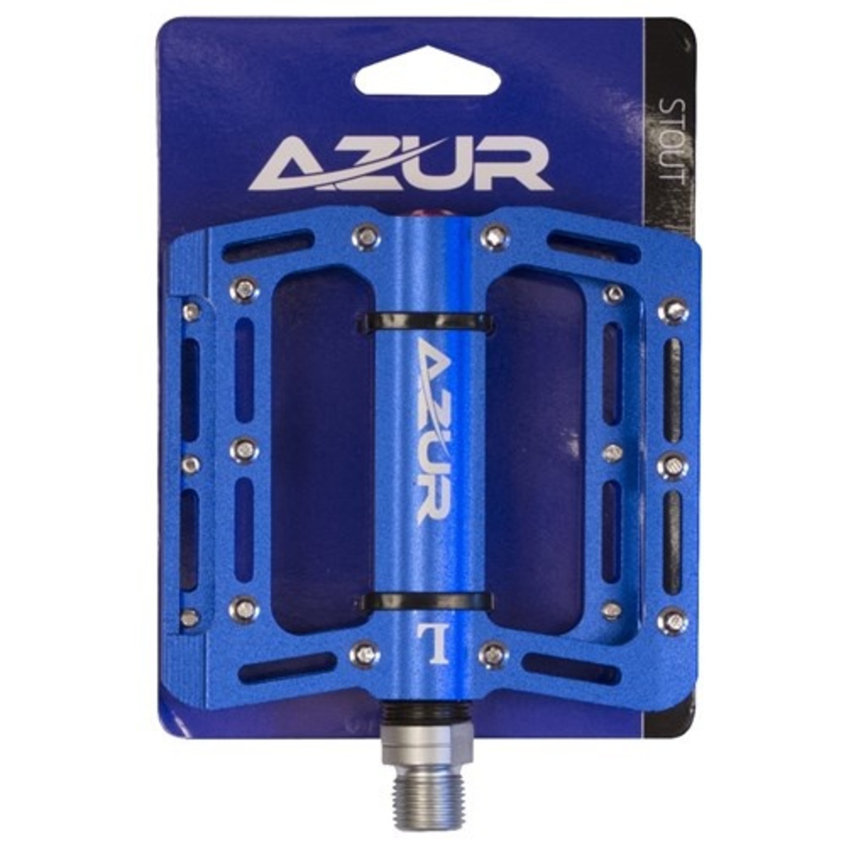 Azur Azur Bike/Cycling Stout Pedal Pedal Size - 107mm X 101mm - 410g Pair - Blue
