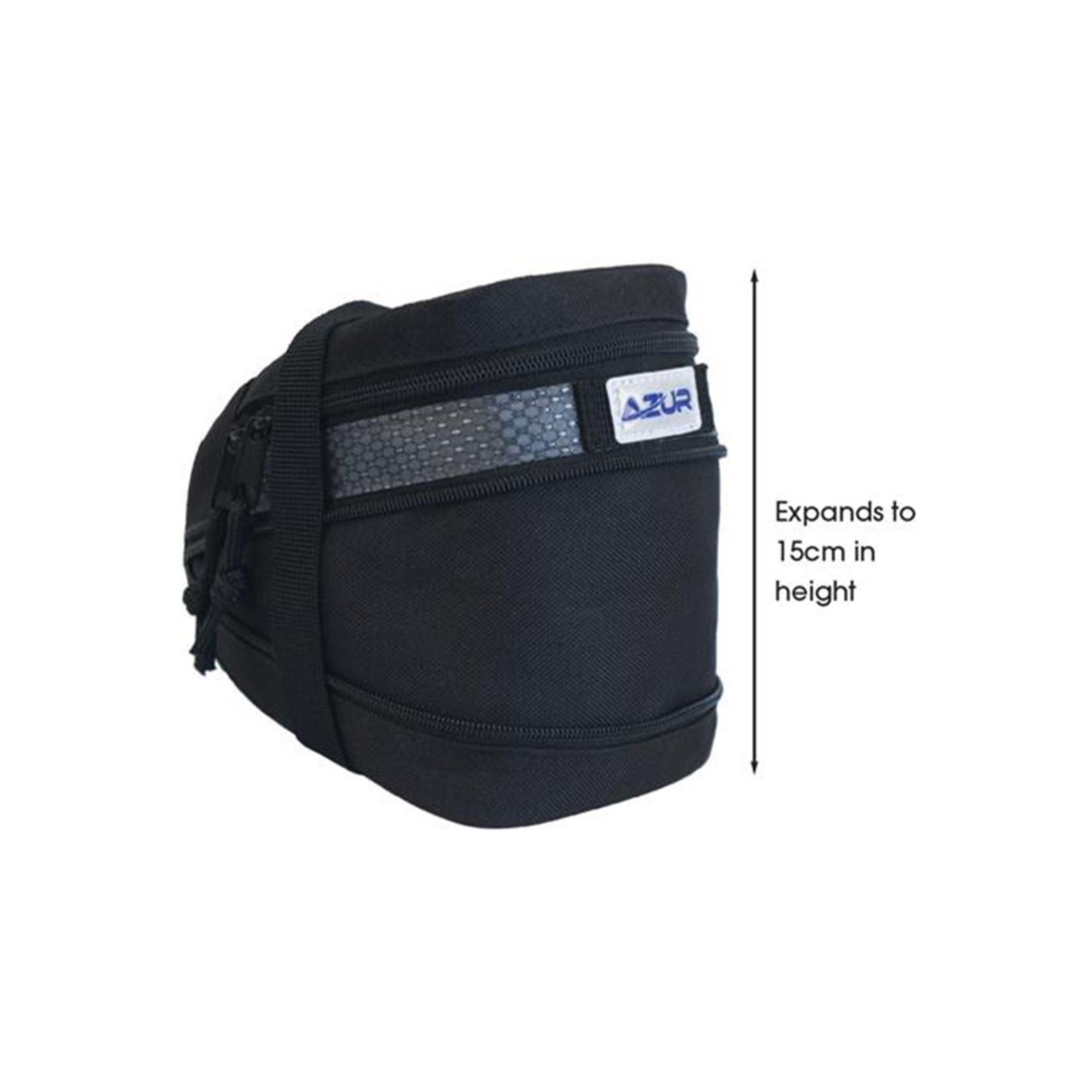 Azur Azur Bike/Cycling Shuttle Saddle Bag 600D Polyester - Medium - Expanding