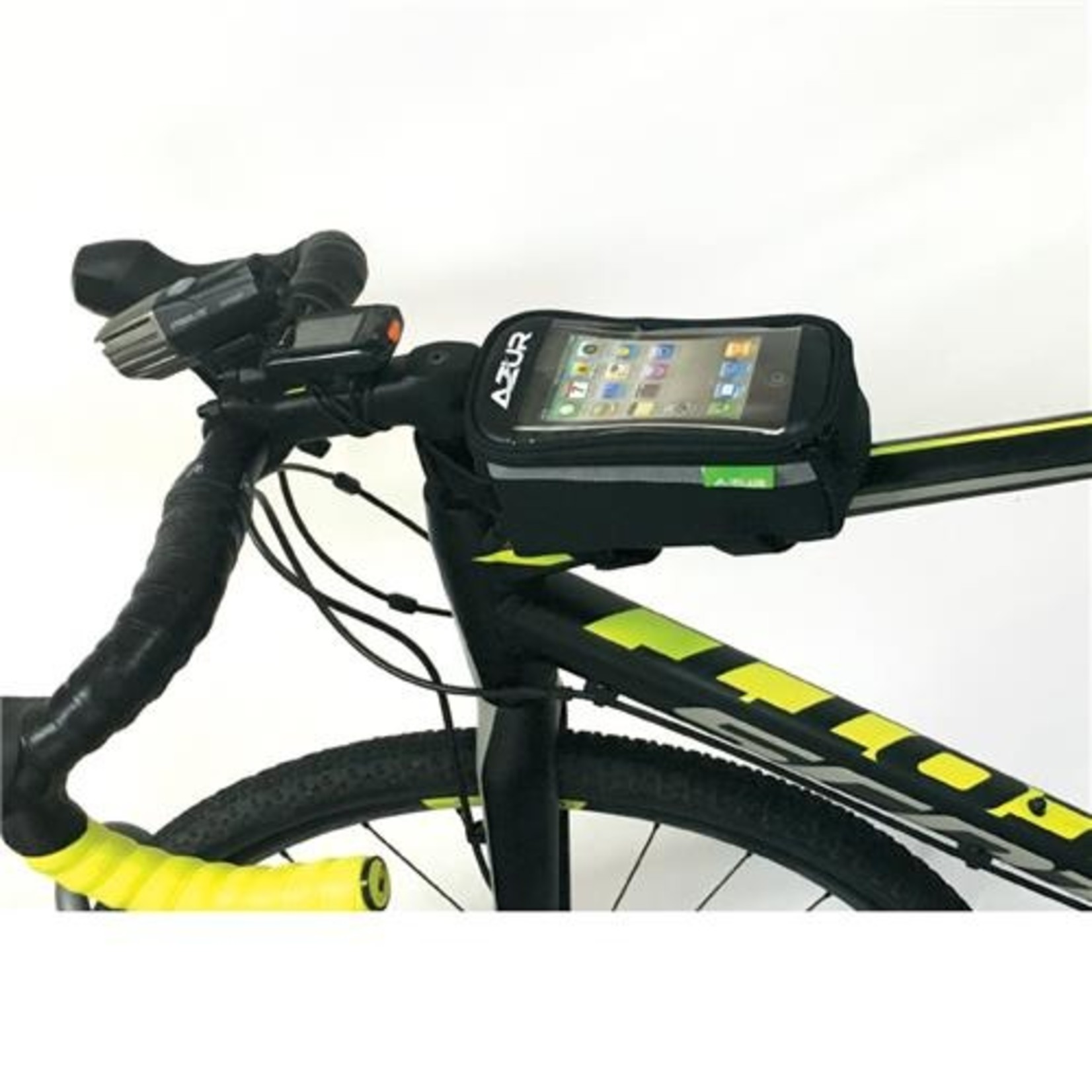 Azur Azur Bike/Cycling Top Tube Phone Bag - 10.5cm - WX90cmHX17.5cmD - Black