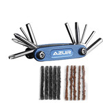 Azur Azur Bike/Cycling Multi Tool - 10 Function - Tubeless Multi Tool With Plugs