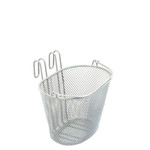 Bikecorp BC Bike/Cycling Basket - Small Wire Front Bike Basket With Handle - White