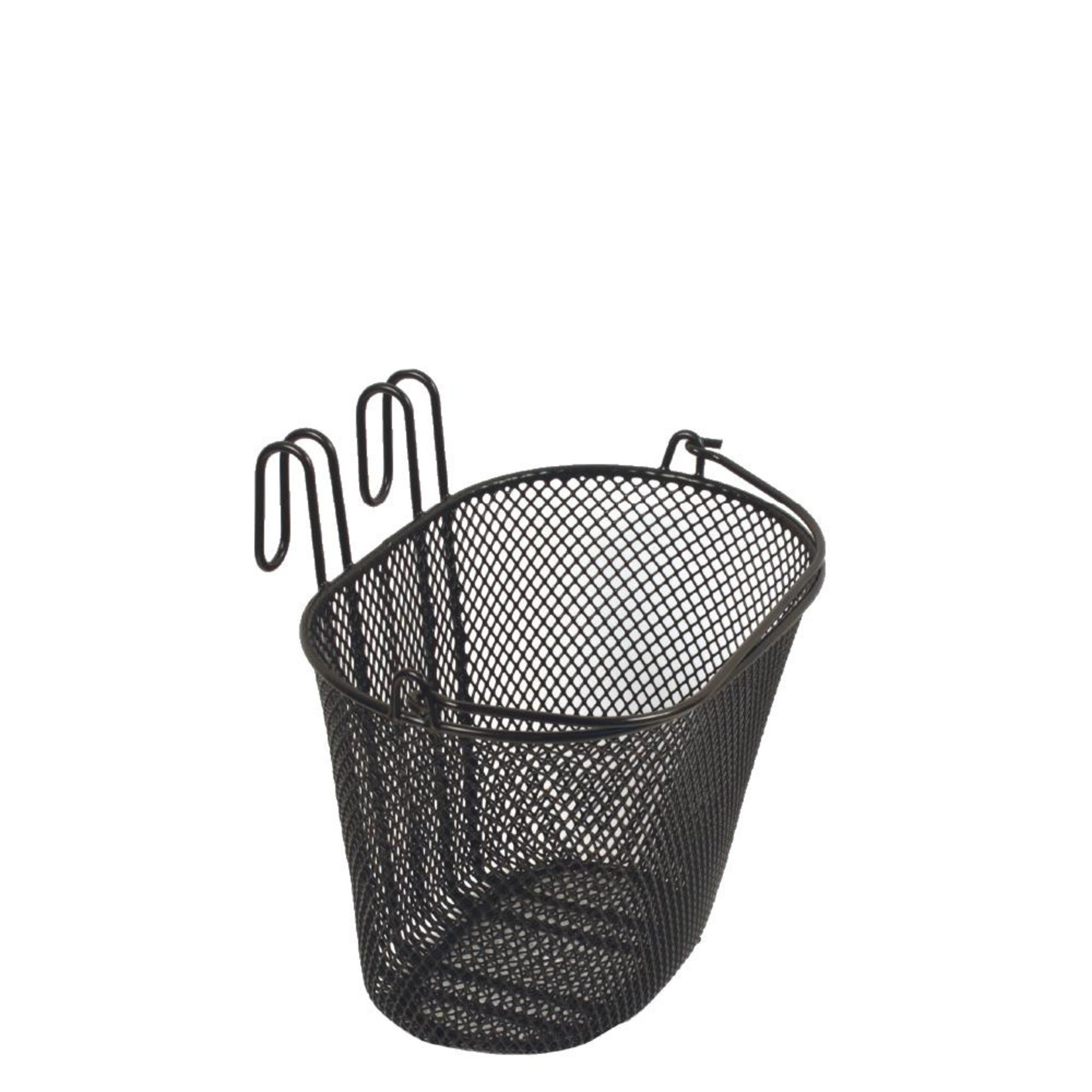 Bikecorp BC Bike/Cycling Basket - Small Wire Front Bike Basket With Handle - Black