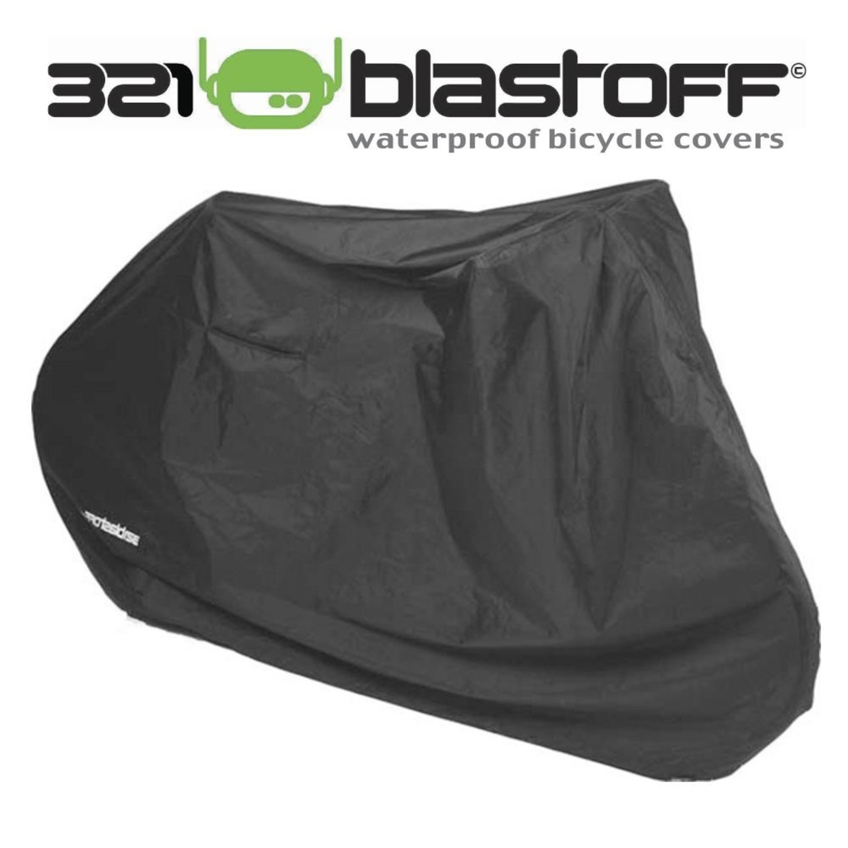 Blastoff 321 Blast Off Waterproof Bike Cover - 100% Waterproof - Fits All Bikes