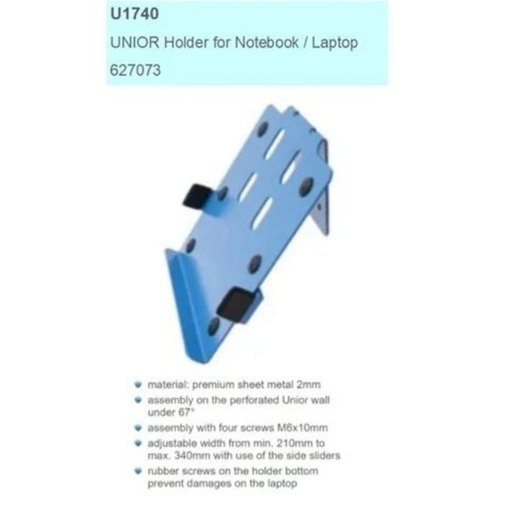 unior Unior Holder For Notebook/Laptop Display 627073 For Safe Of Your Computer Device