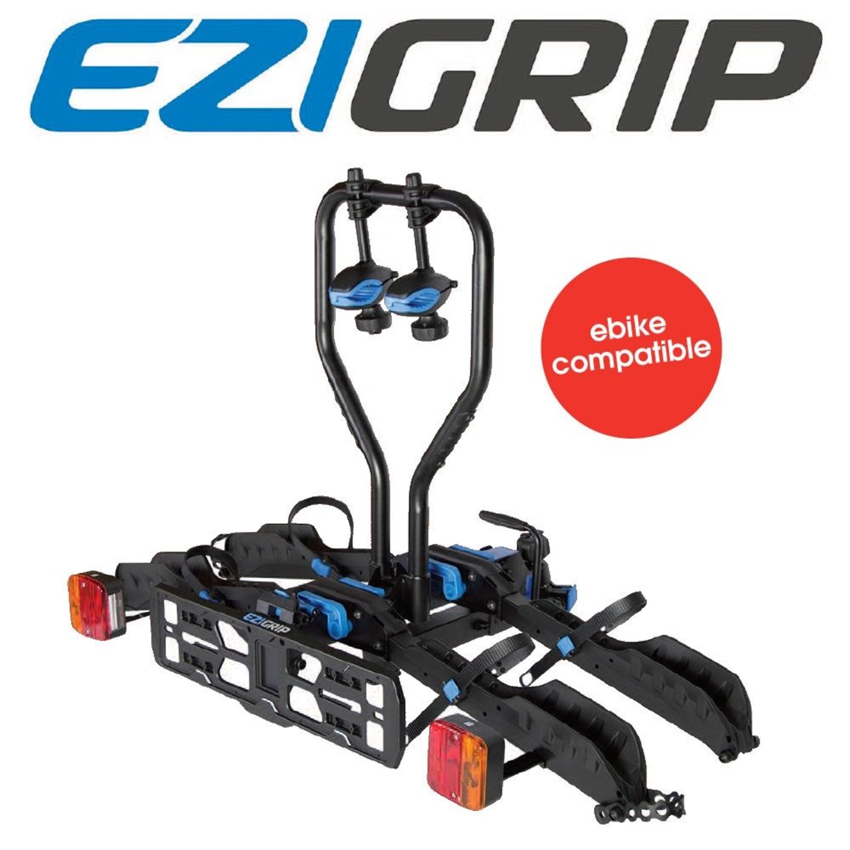 Ezi Grip EziGrip Electric 2 Bike E-Rack - Lockable To The Towbar Mounted E-Rack - 50mm