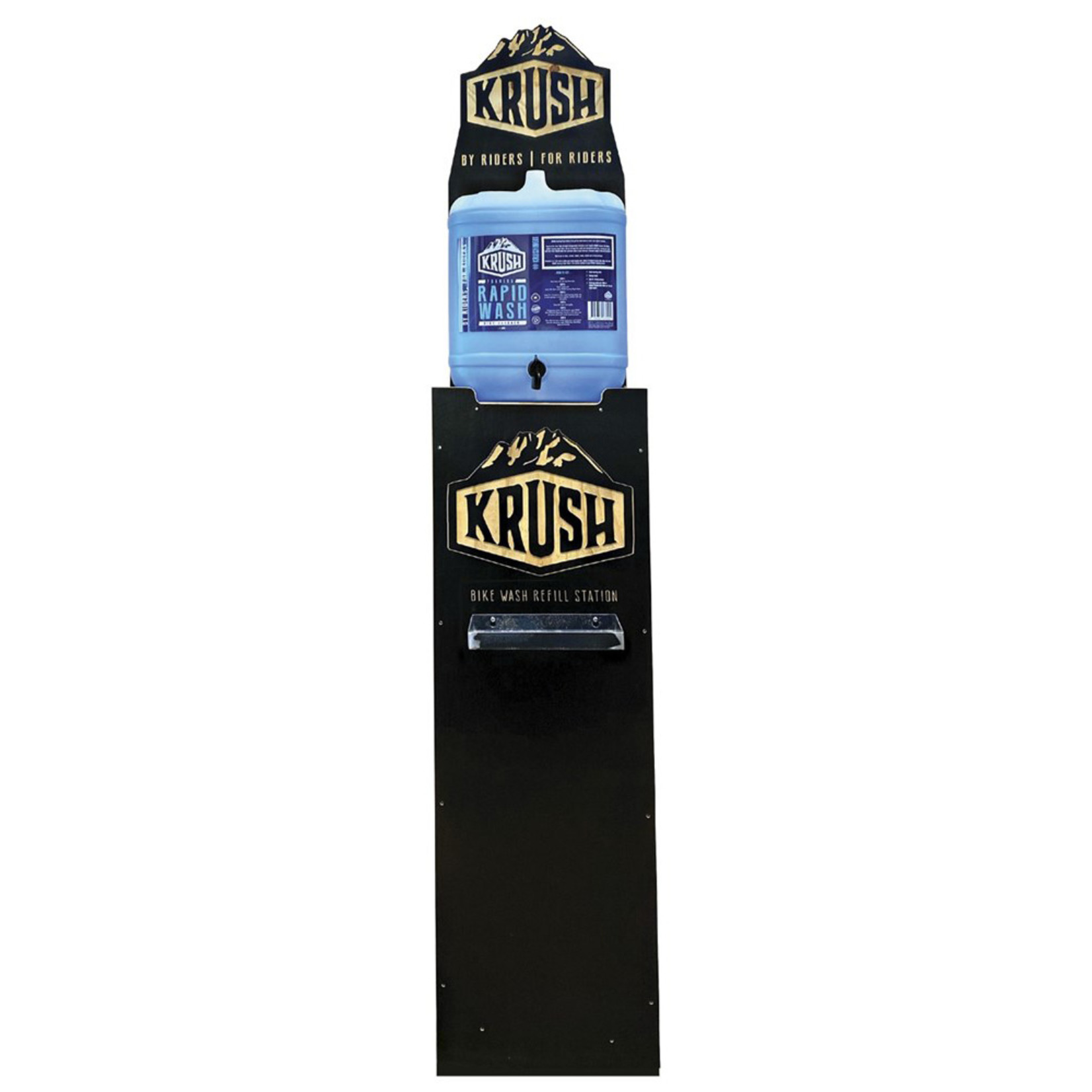 krush Krush Refilling Station Rapid Wash Bottles Instore Stand