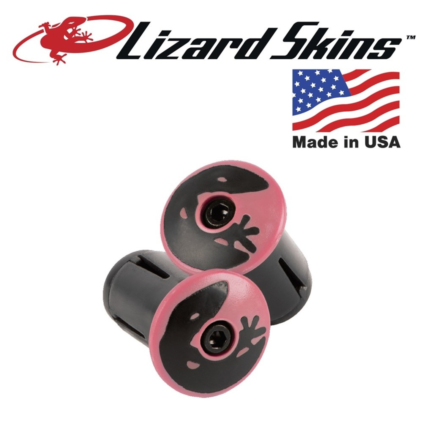 Lizard Skin Lizard Skins Bicycle Handlebar Plug LSBPNPI - Neon Pink